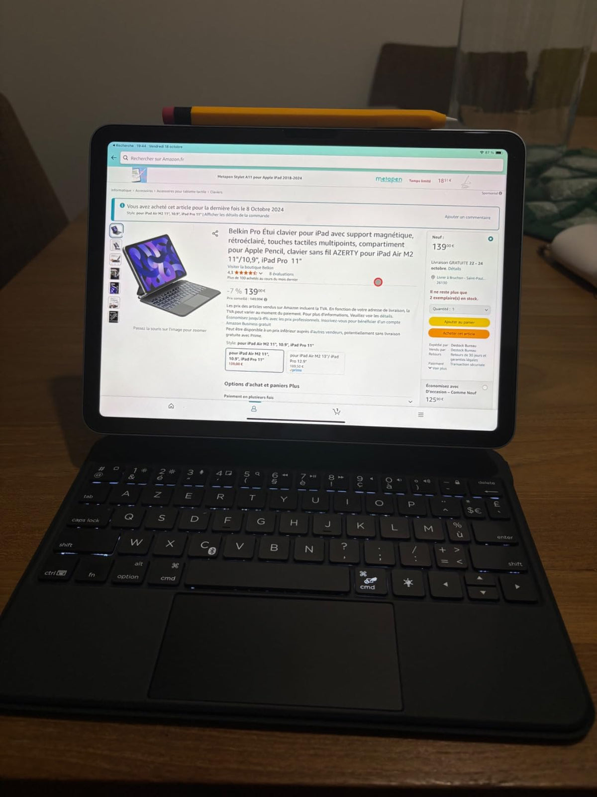 BELKIN Magnetic Keyboard Folio for iPad 10th Gen French