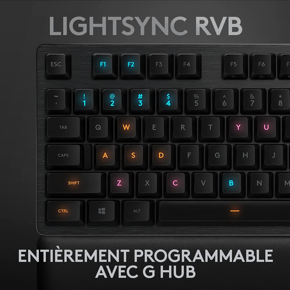 LOGITECH G513 Carbon Lightsync RGB Mechanical Gaming Keyboard GX Brown Carbon FRA Central