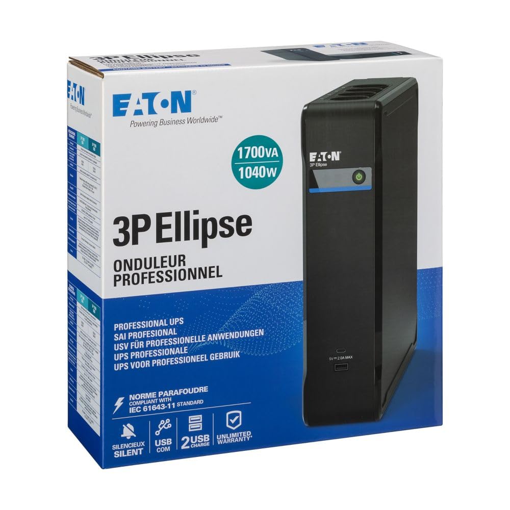 Eaton 3P Ellipse 1700VA 1040W FR USB