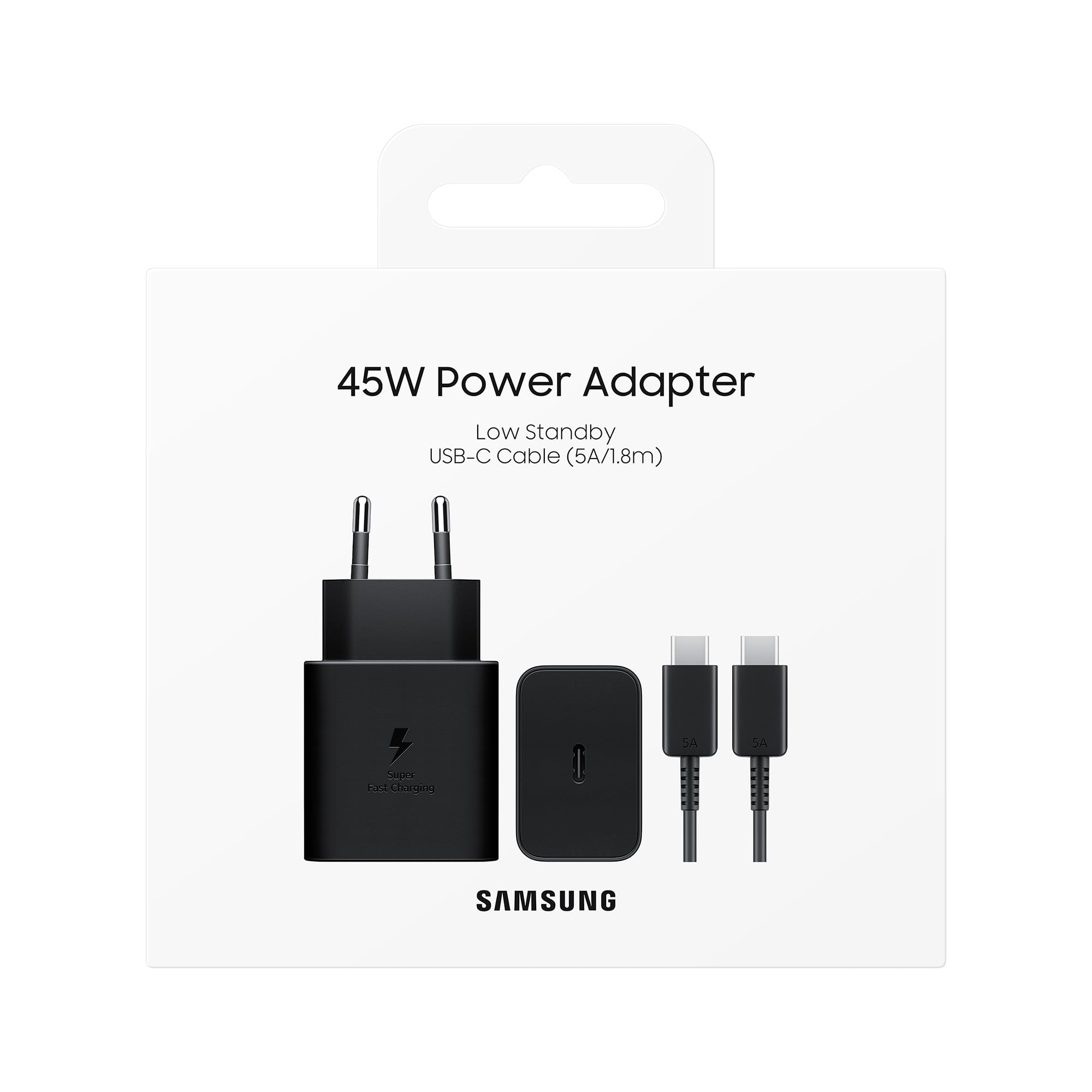 SAMSUNG Chargeur Secteur 45W Ultra Rapide avec câble 45W