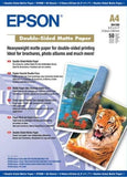 EPSON MATT double sides  papier inkjet 178g/m2 A4 50 feuilles pack de 1