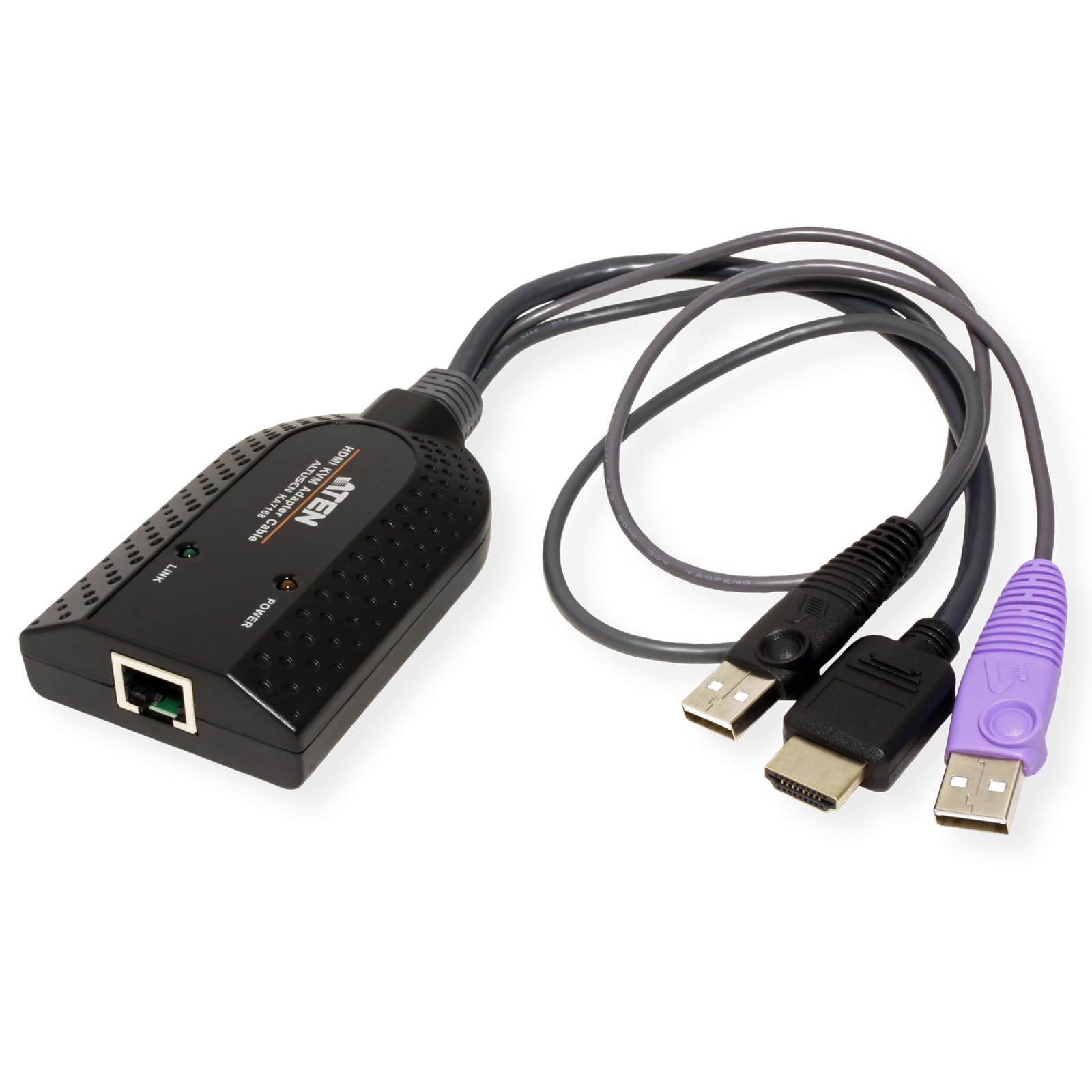KA7168 - USB - HDMI - Noir - Plastique - 104 g - 1 x RJ-45 - 2 x USB A - 1 x HDMI
