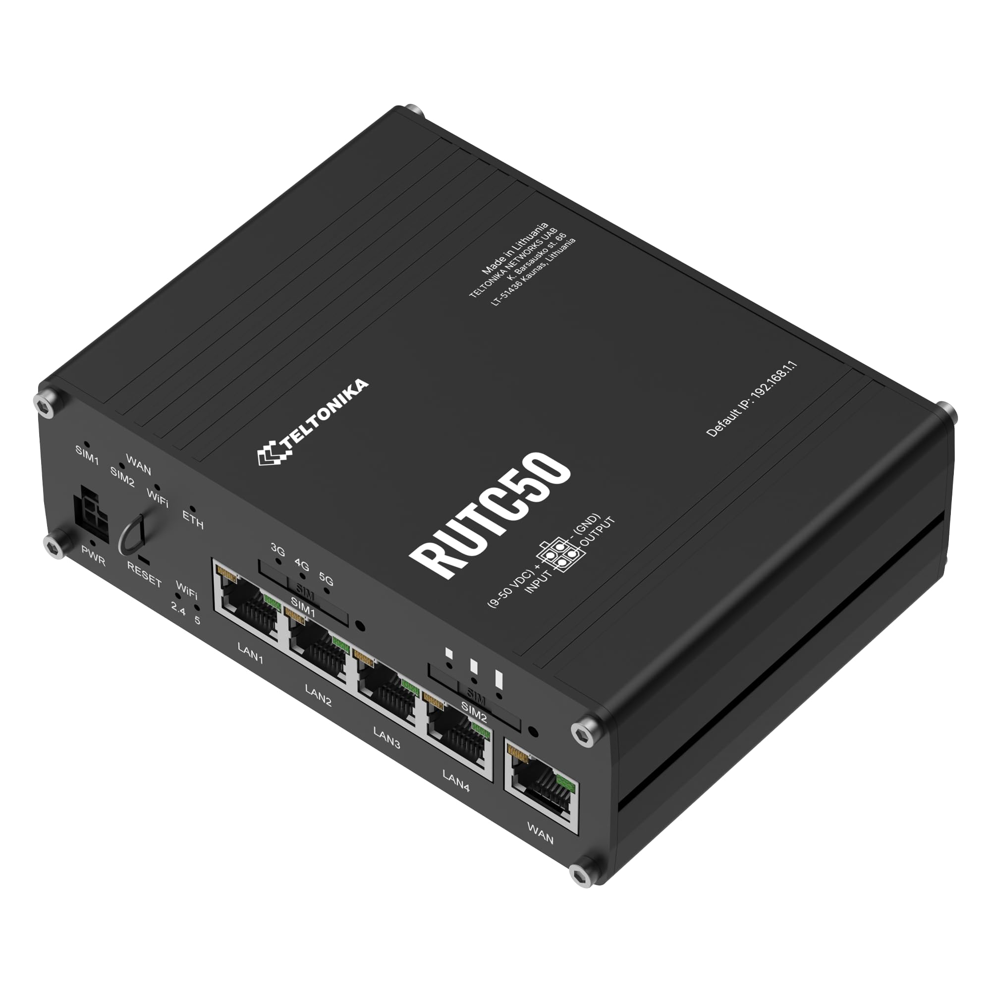 TELTONIKA NETWORKS RUTC50 5G/4G/LTE/3G WiFi 6 router