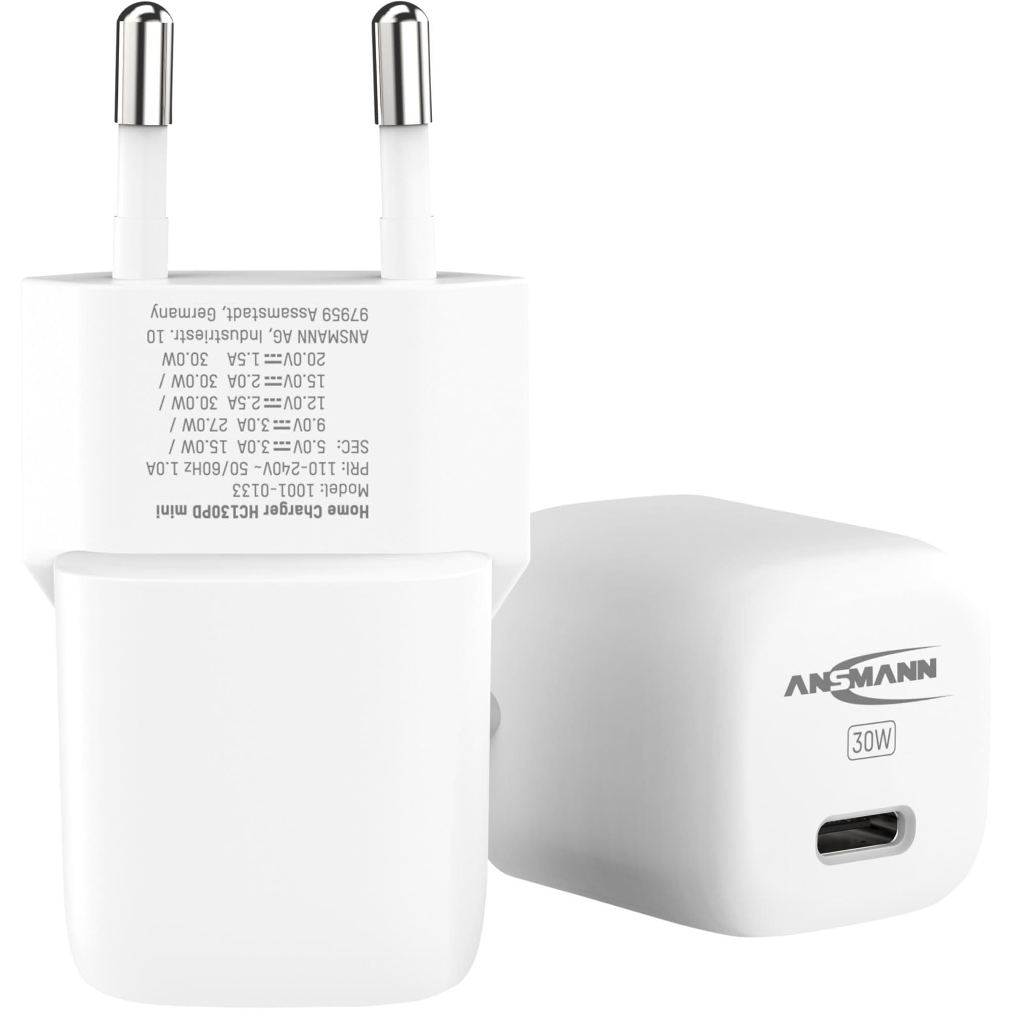 CHARGEUR SECTEUR 1 PORT USB Type-C 30 W