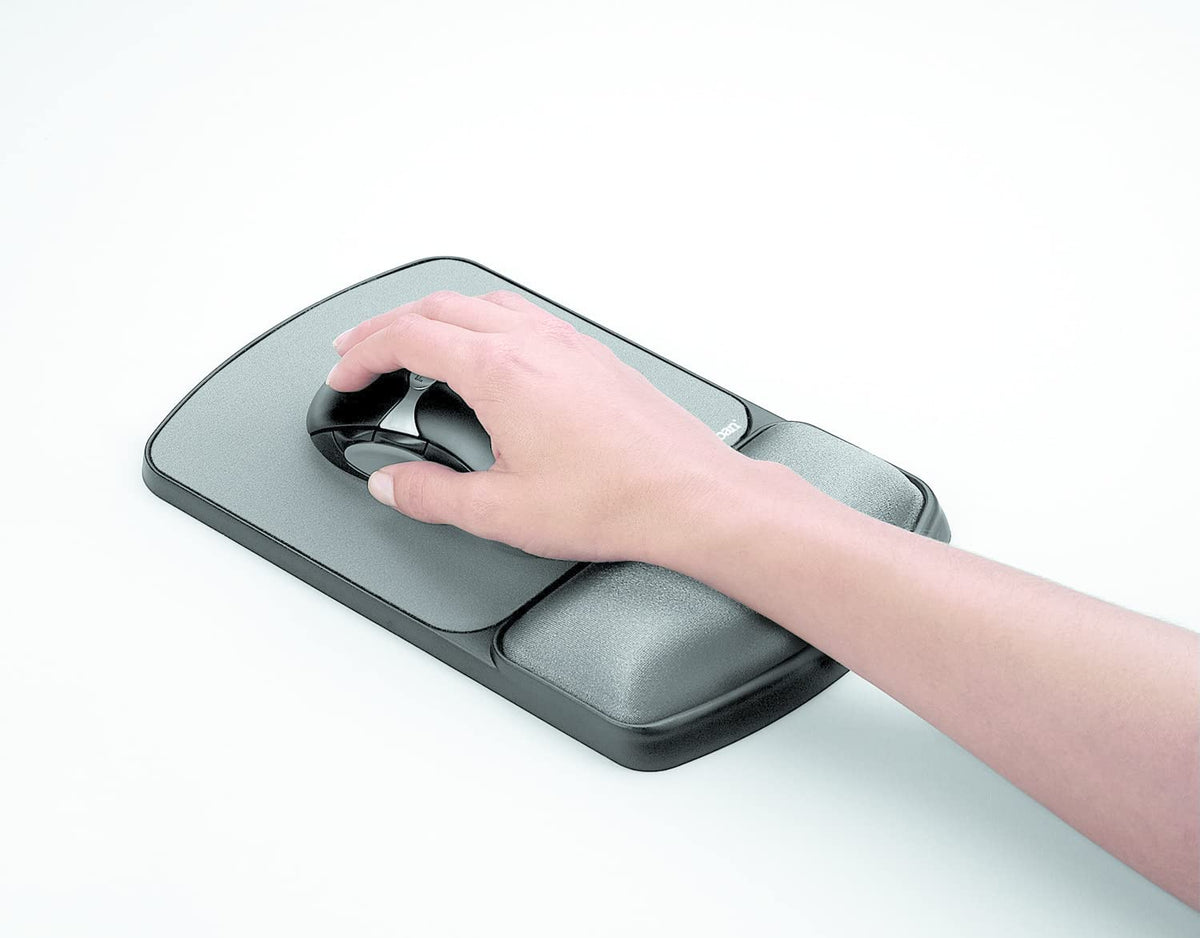 FELLOWES Tapis de souris - Repose-poignets Hauteur Ajustable - Antibactérien