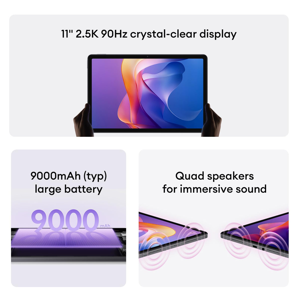 Xiaomi Redmi Pad 2 4G (11'' - 256 Go, 8 Go RAM) Gris