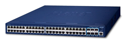 PLANET SGS-6310-48T6X commutateur réseau Géré L3 Gigabit Ethernet (10/100/1000) 1U Bleu