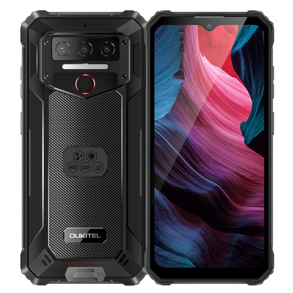 Oukitel WP23 Plus (Double Sim - 6.52" - 10 600 mAh - 256 Go, 8 Go RAM) Noir