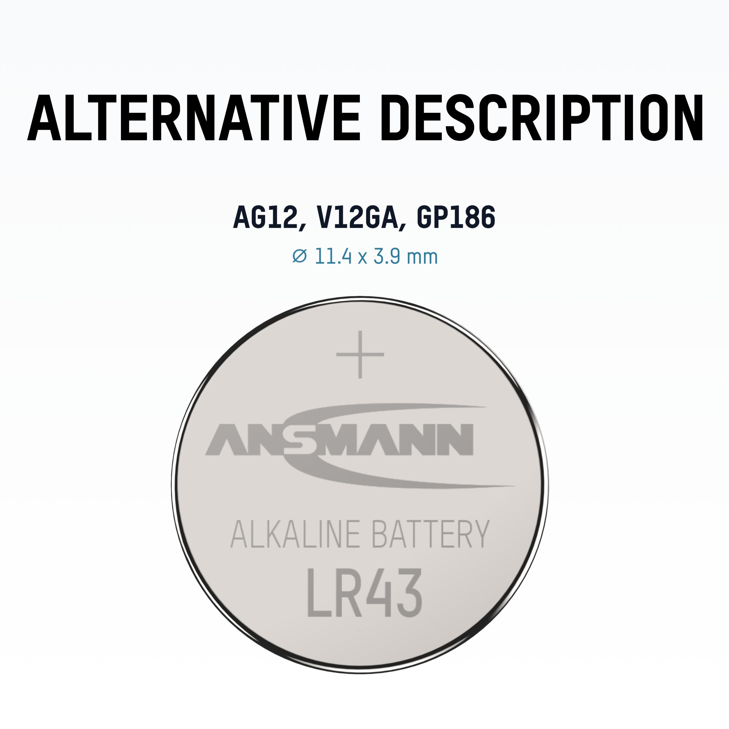 ANSMANN Piles alcalines 5015293 LR43 blister de 1