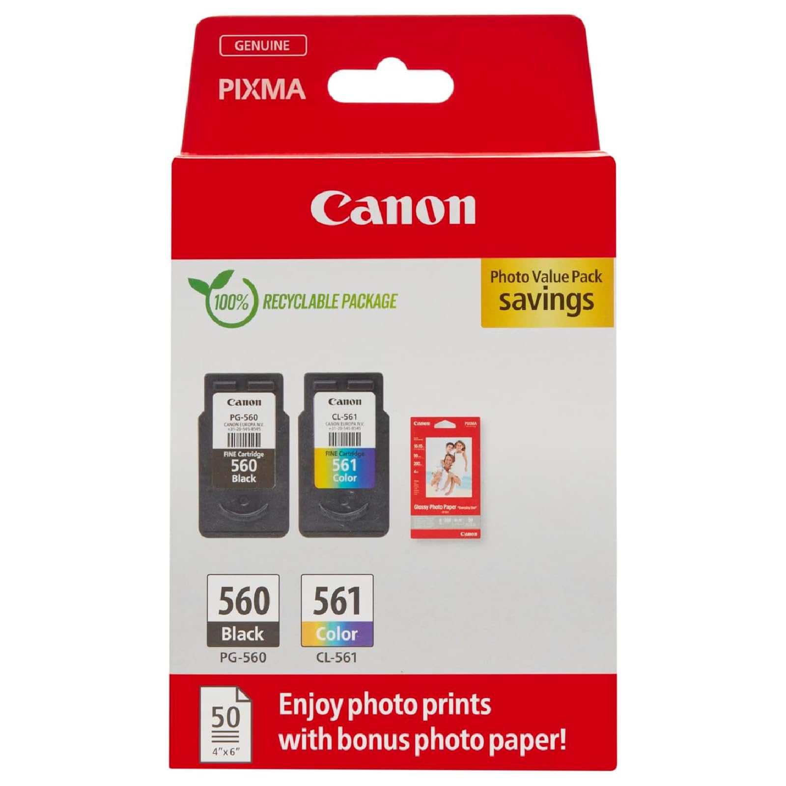 CANON CRG PG-560/CL-561 Ink Cartridge PVP