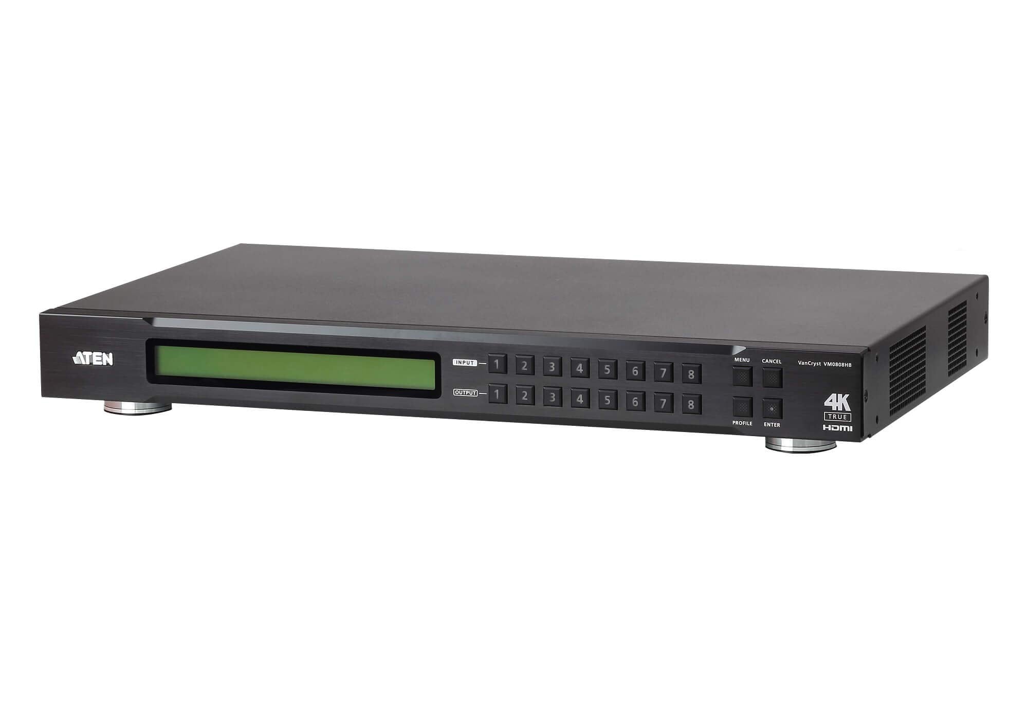 ATEN VM0808HB-AT-G commutateur de matrice Commutateur de matrice AV Écran integré 38,1 W