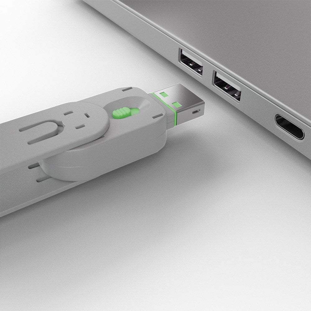 LINDY Clé USB et 4 bloqueurs de ports USB Vert