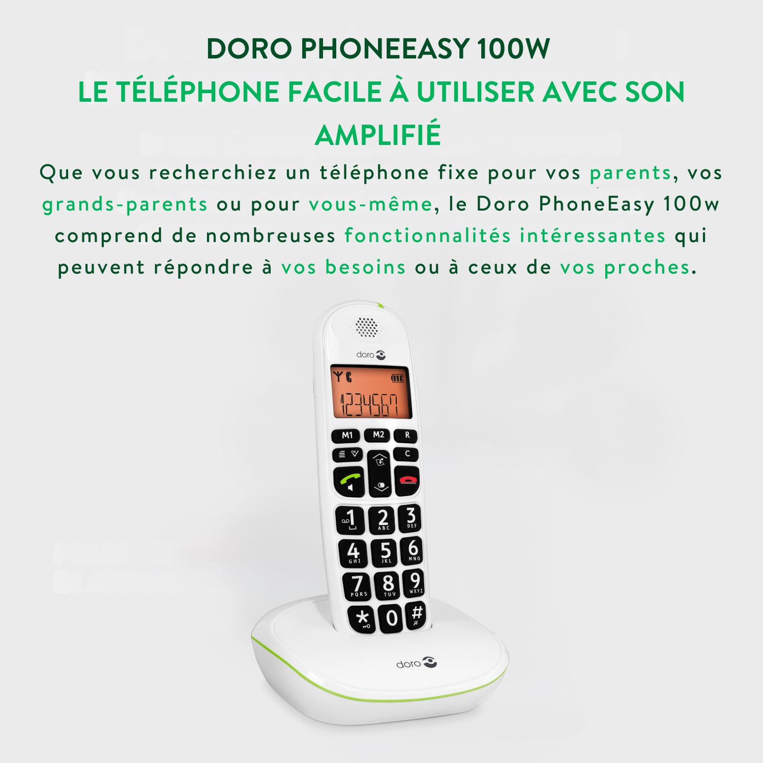Doro PhoneEasy 100w White