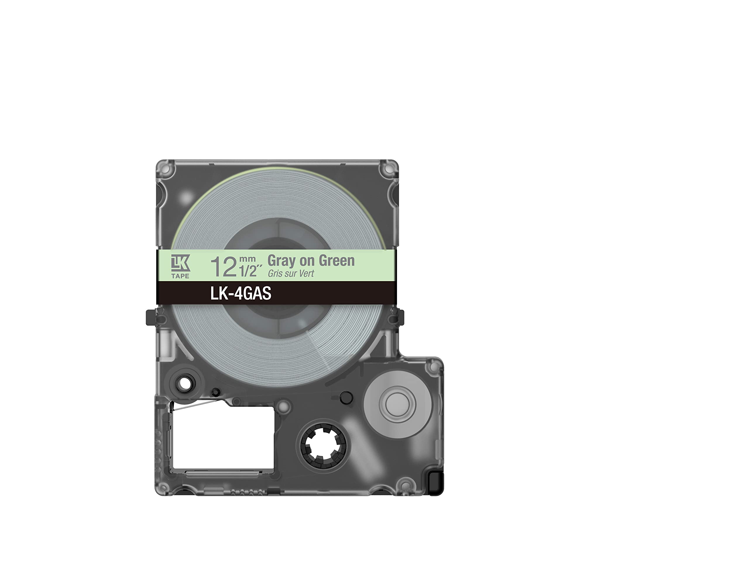 EPSON Colour Tape Green/Grey 12mm 8m LK-4GAS