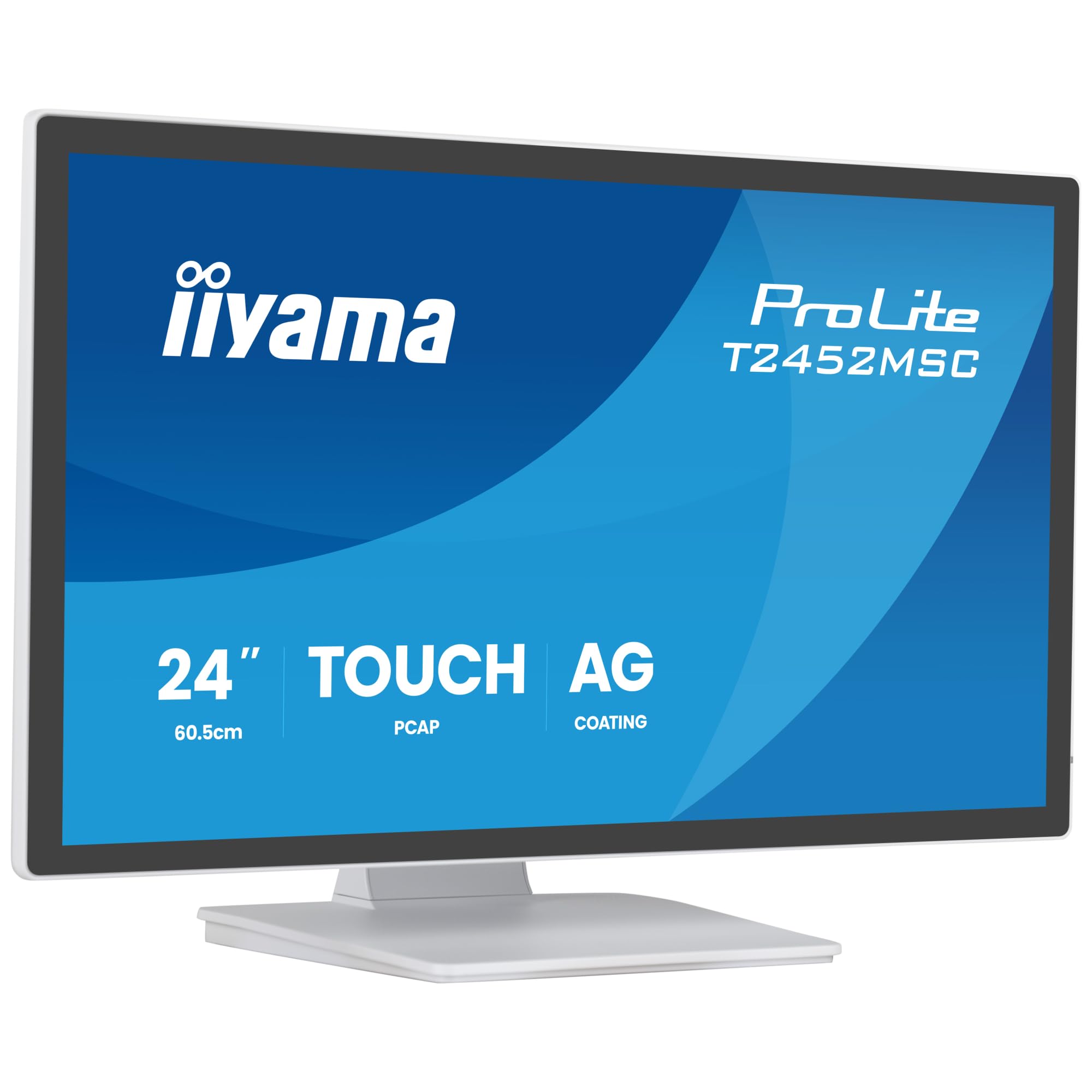 Iiyama 23.8-inch Touchscreen Monitor DeepContrast PCAP+, 10-point touch, IPS panel, 1920x1080 at 120 Hz, 5 ms, 420 cd/m2