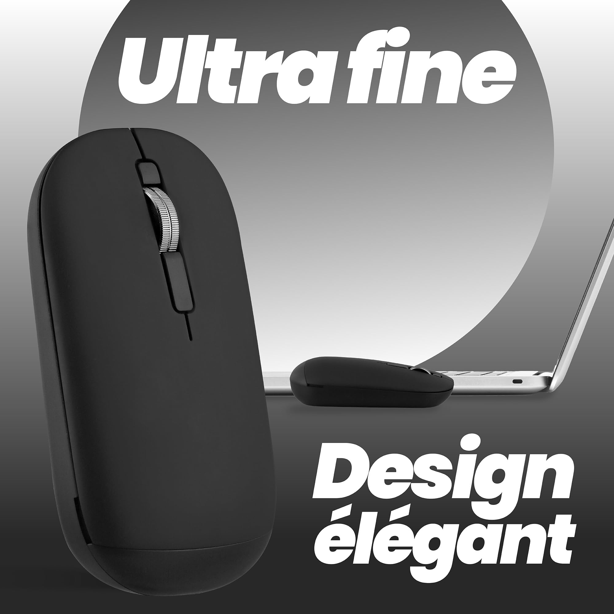 TNB COLOR - Souris sans fil double connexion - noir
