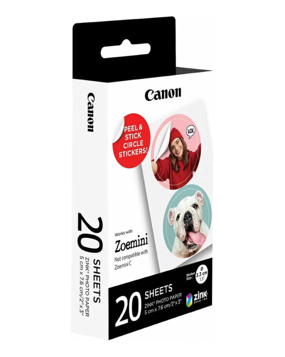 CANON Zink Paper ZP-2030-2C-20 EXP HB