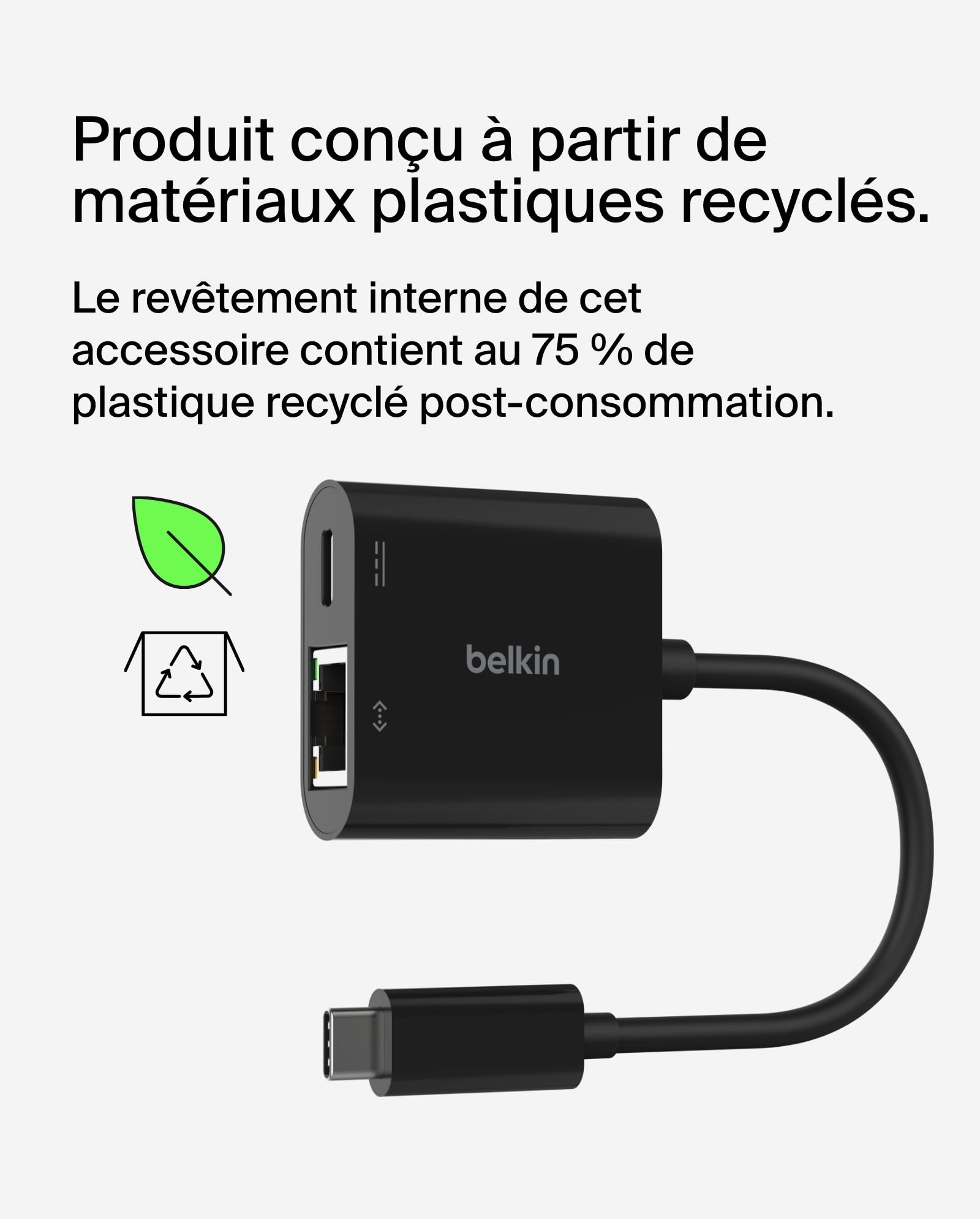 BELKIN USB-C Ethernet Adapter 100W PD