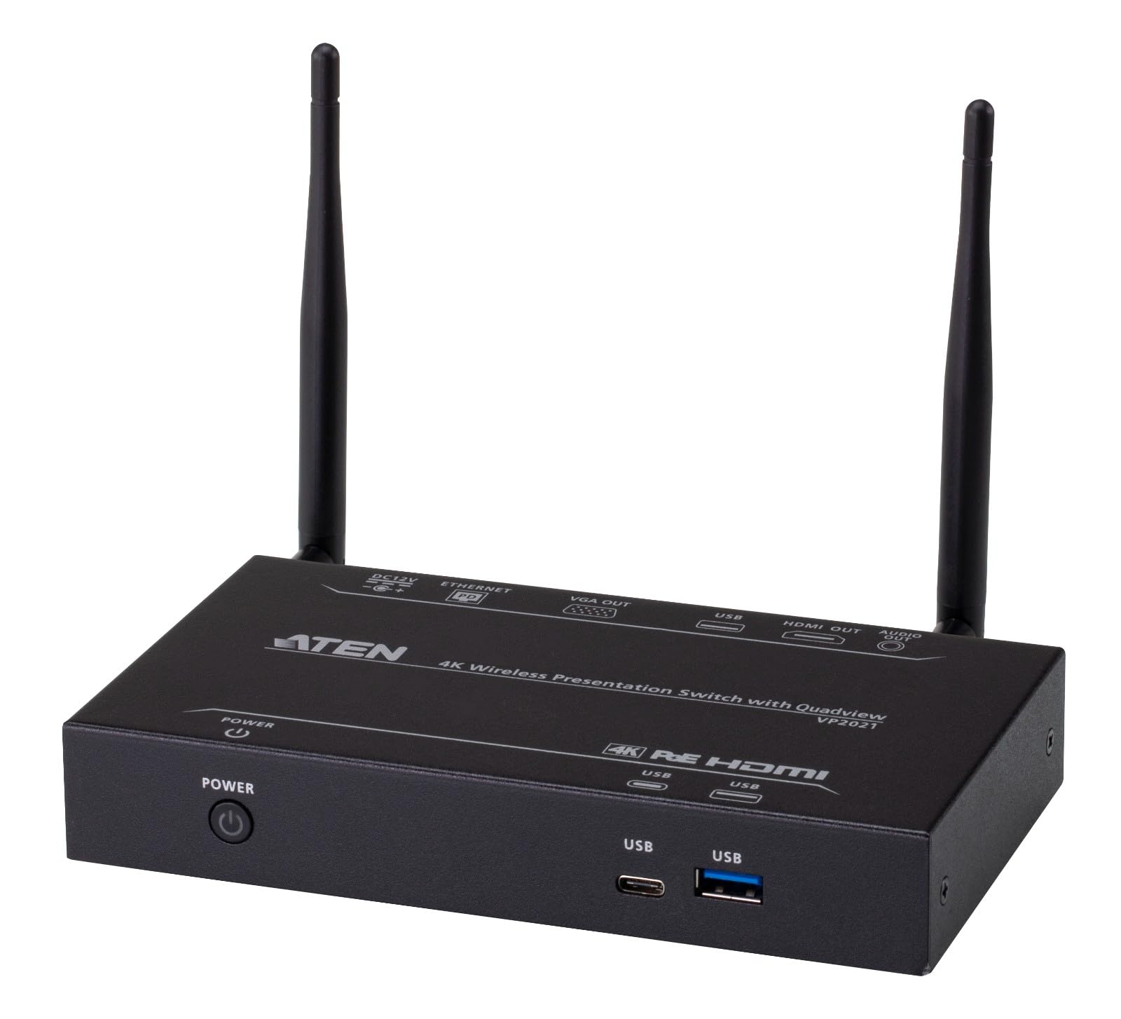 ATEN VP2021 Commutateur de présentation WiFi 4K Quad-View