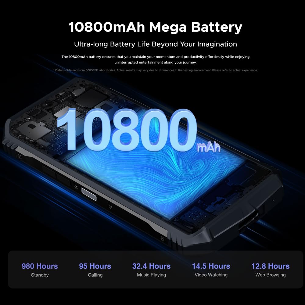 Doogee S118 (Double Sim - 6.58'', 512 Go, 8 Go RAM) Argent