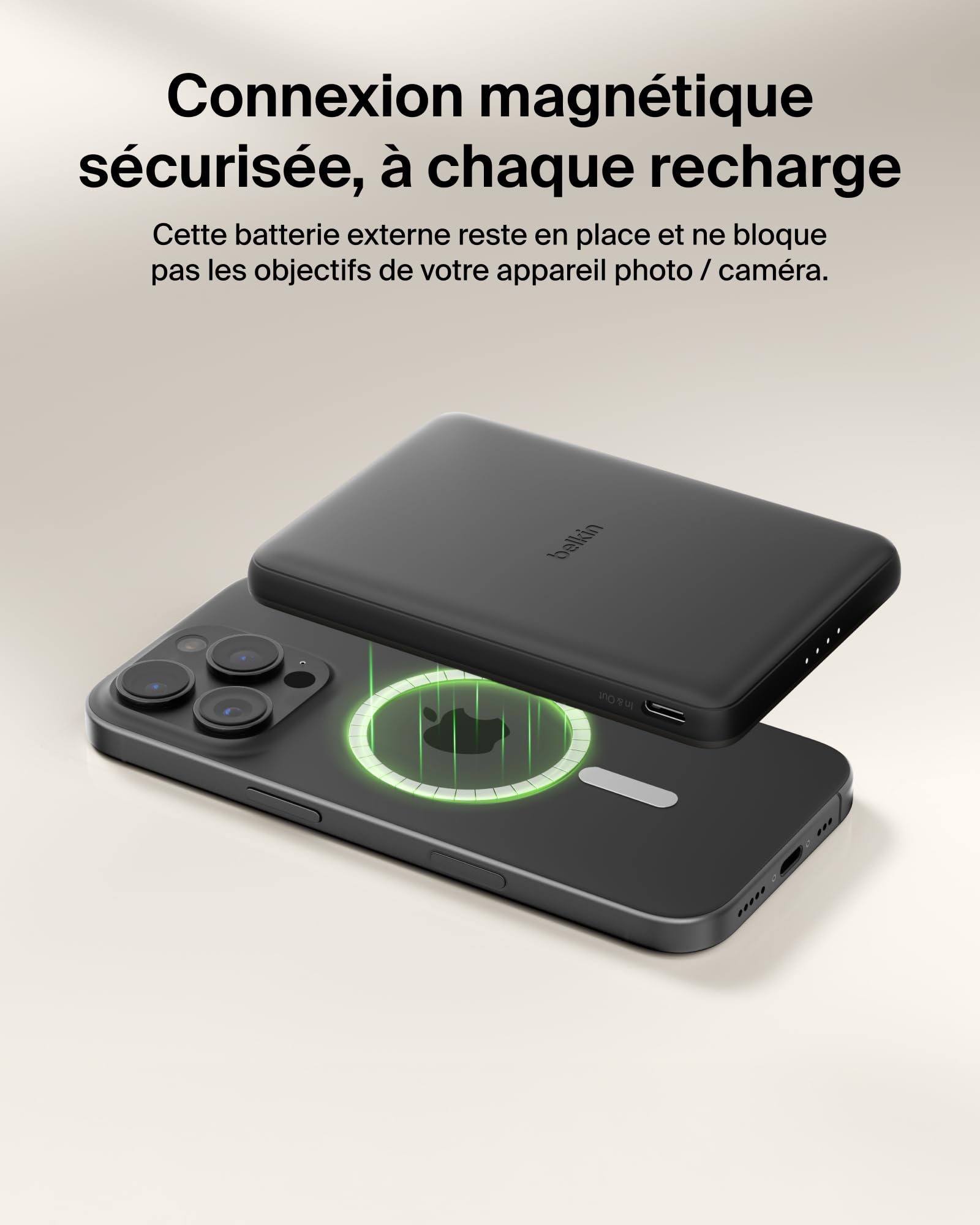 BELKIN BoostCharge Slim 5k Magnetic 7.5w Black