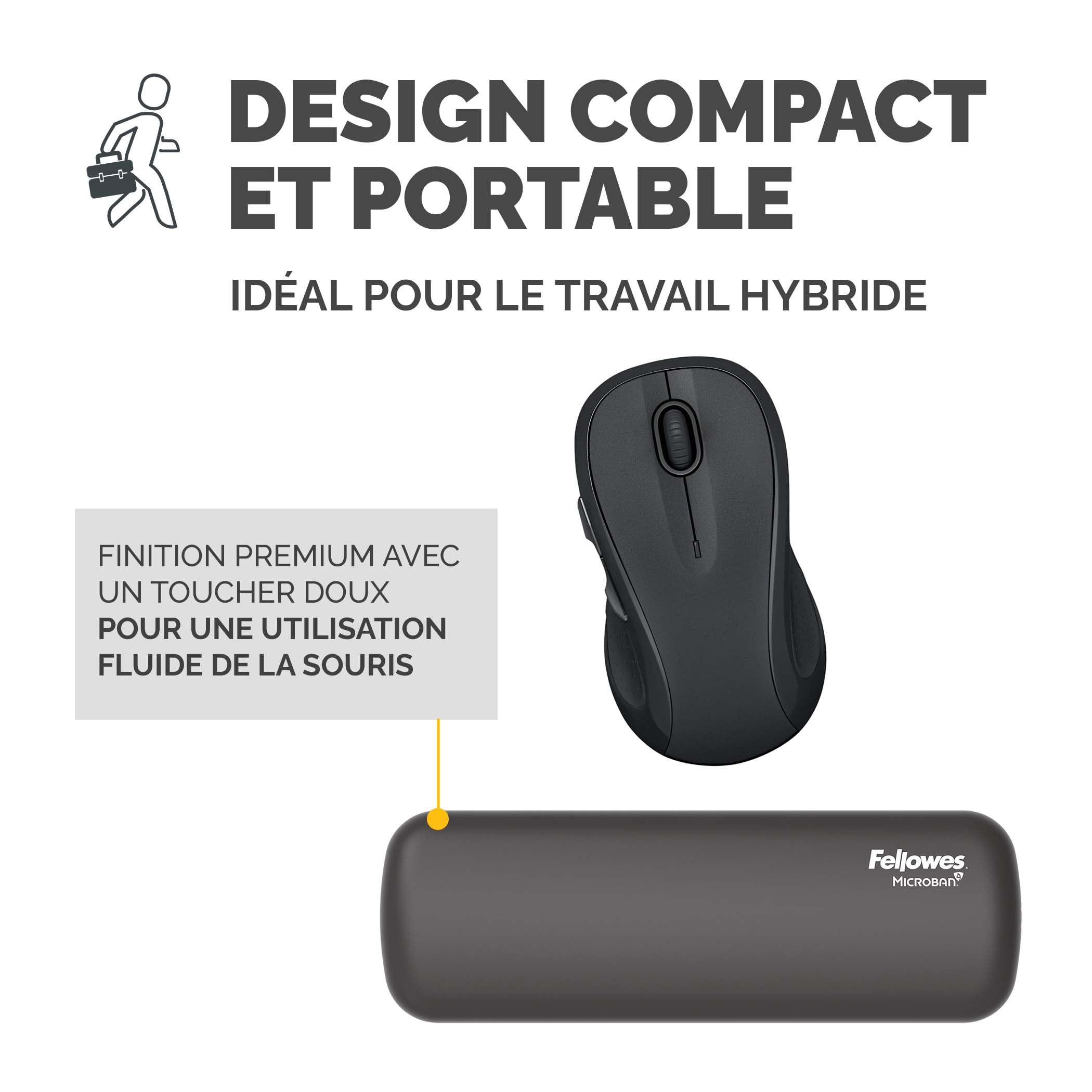 FELLOWES Repose-poignets Breyta Gris