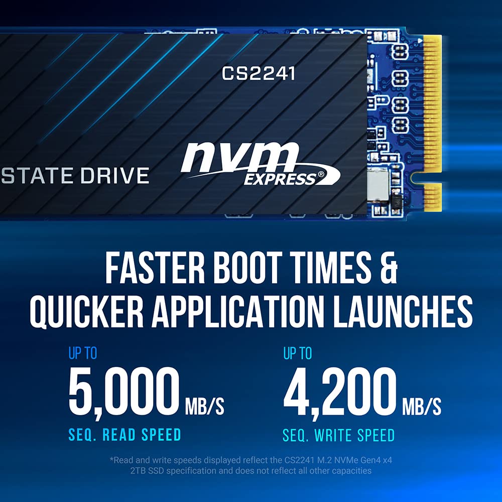 PNY CS2241 SSD 500GB M.2 2280 NVMe Gen4
