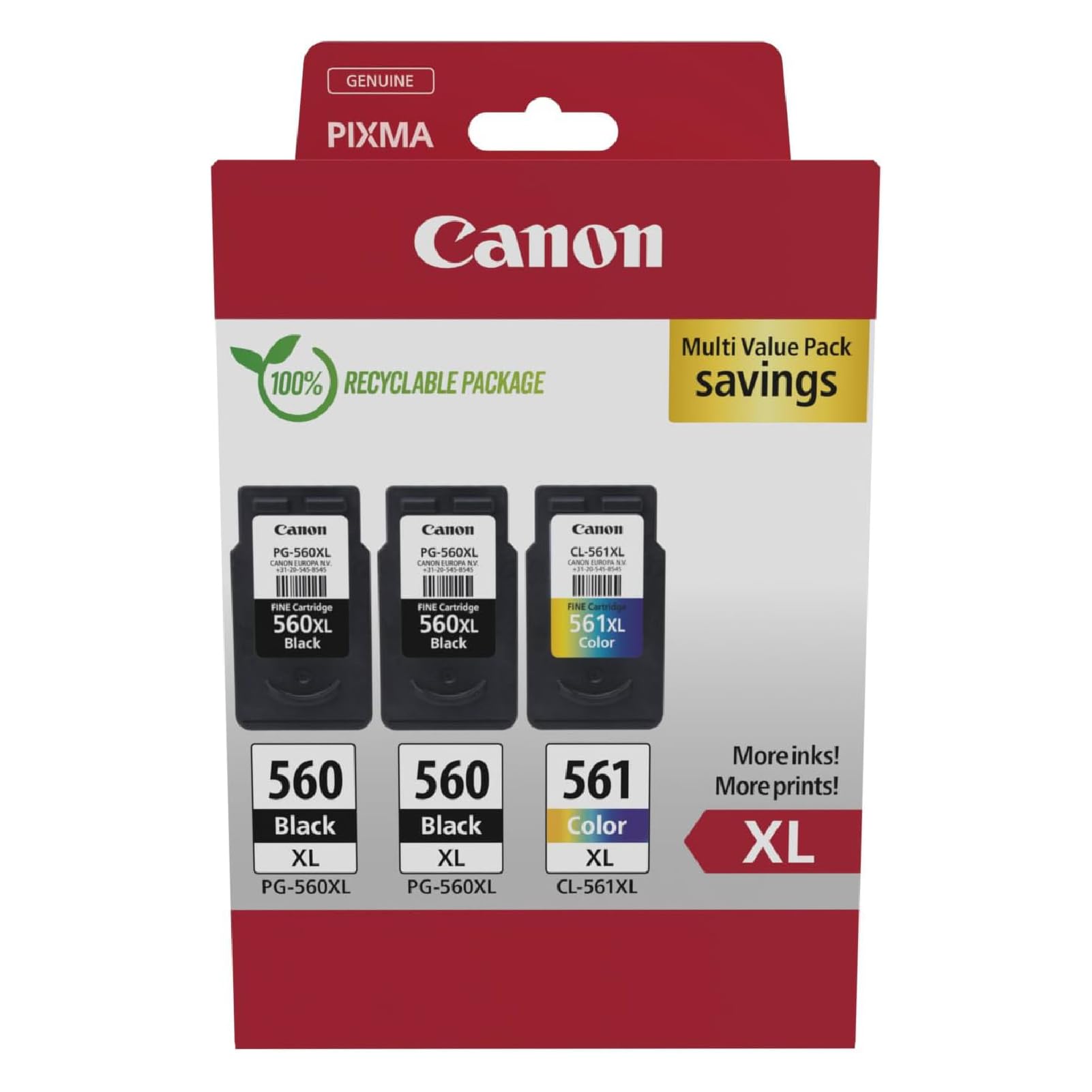 CANON PG-560XLx2/CL-561XL Ink Cartridge MULTI