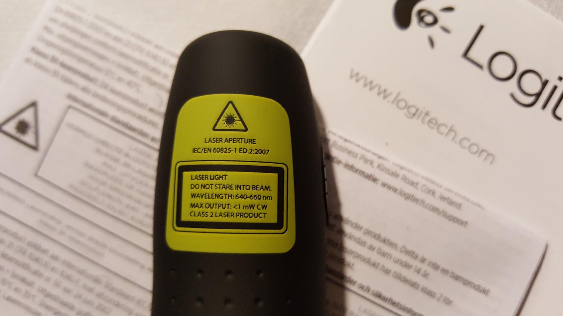 LOGITECH Wireless Presenter R400 Presentation remote control RF