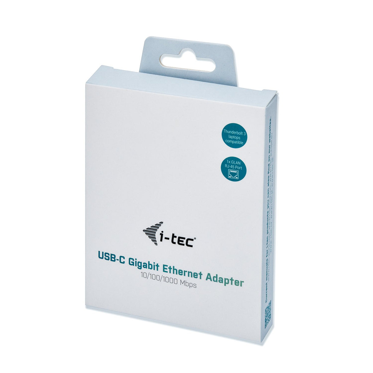 I-TEC USB-C Metal Gigabit Ethernet Adapter 1xUSB-C to RJ-45 LED compatible with Thunderbolt 3