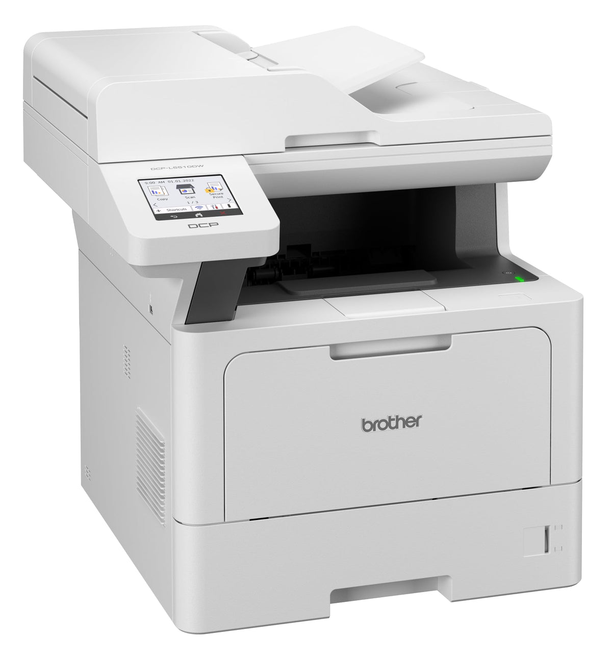 BROTHER DCP-L5510DW MFP Mono B/W laser A4 48ppm copy 48ppm print 250 sheets USB 2.0 Gigabit LAN Wi-Fi NFC USB 2.0 host