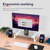 TRUST Support pour écran MONTA blanc