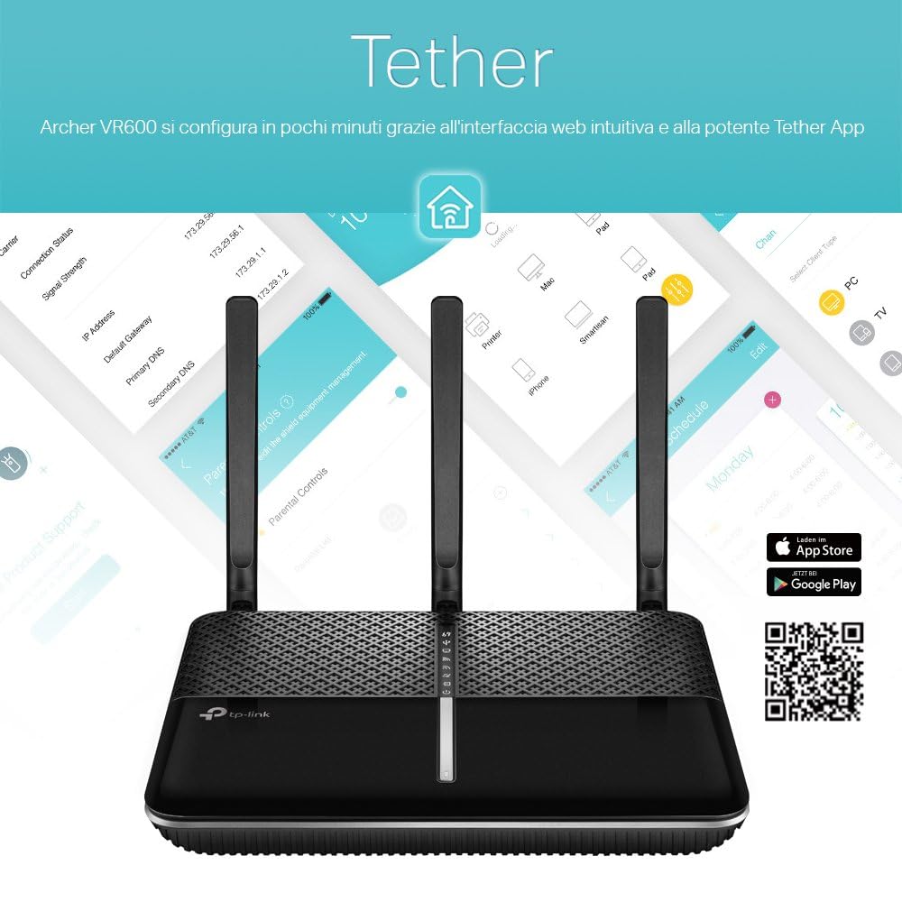 AC2100 Wi-Fi VDSL/ADSL Modem Router