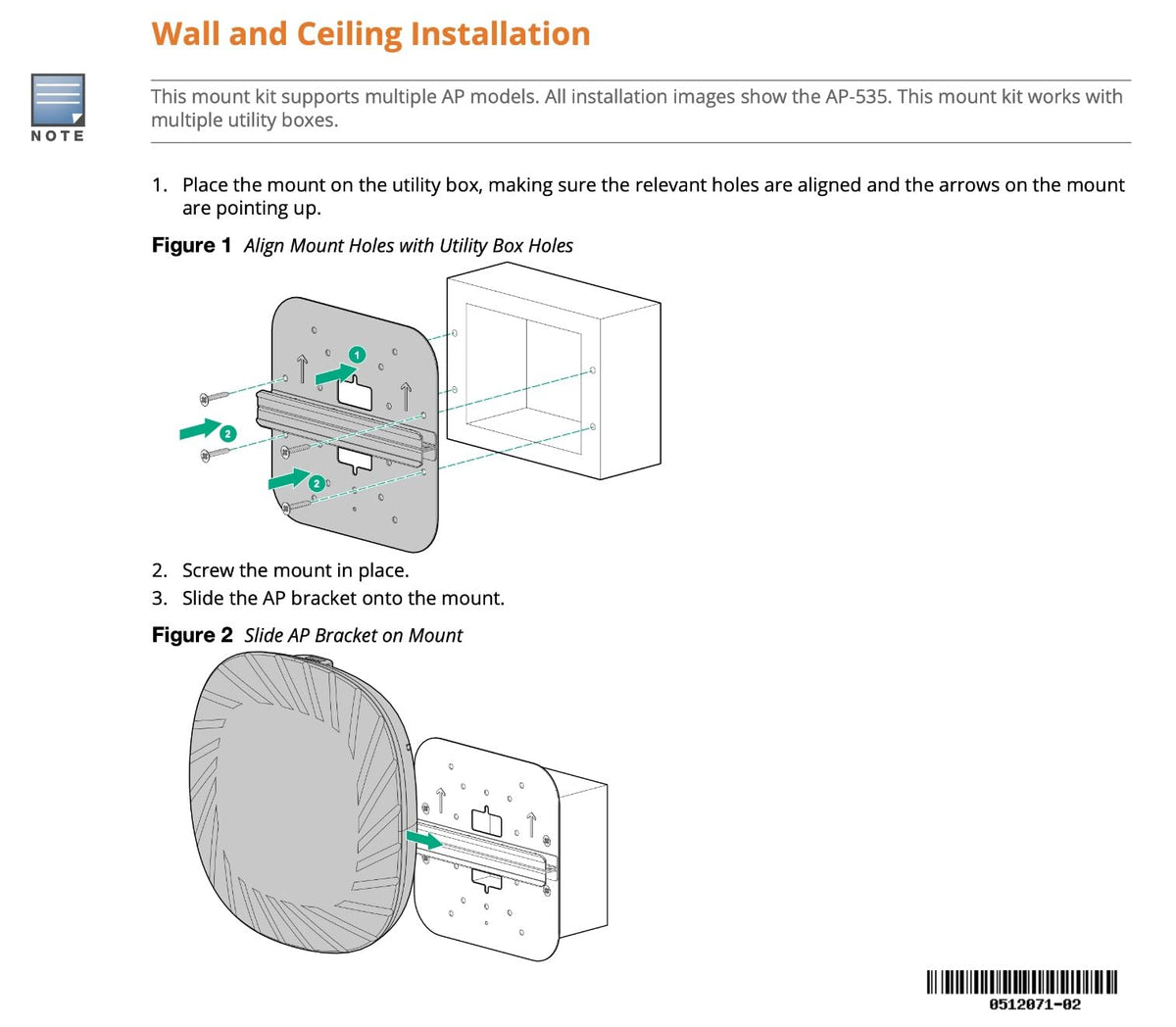 HPE AP-MNT-E AP mount bracket individual E