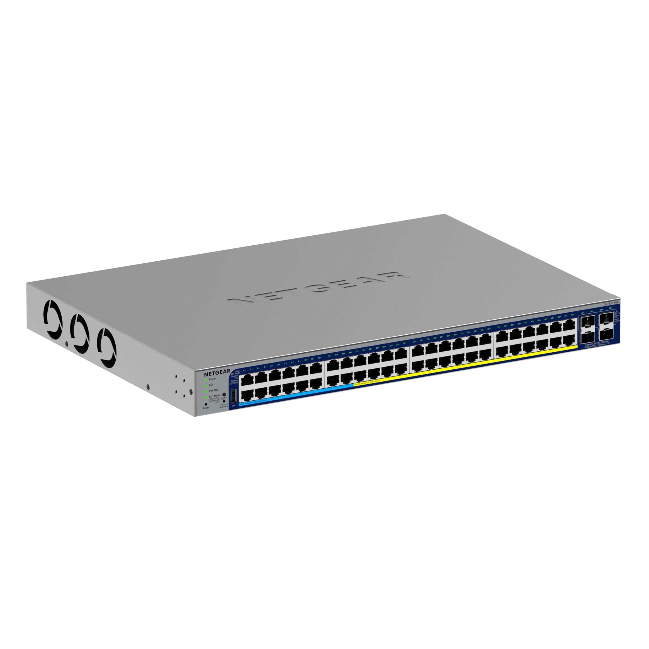 NETGEAR 48P GE POE++ Smart Switch W/10G SFP+ GS752TXUP