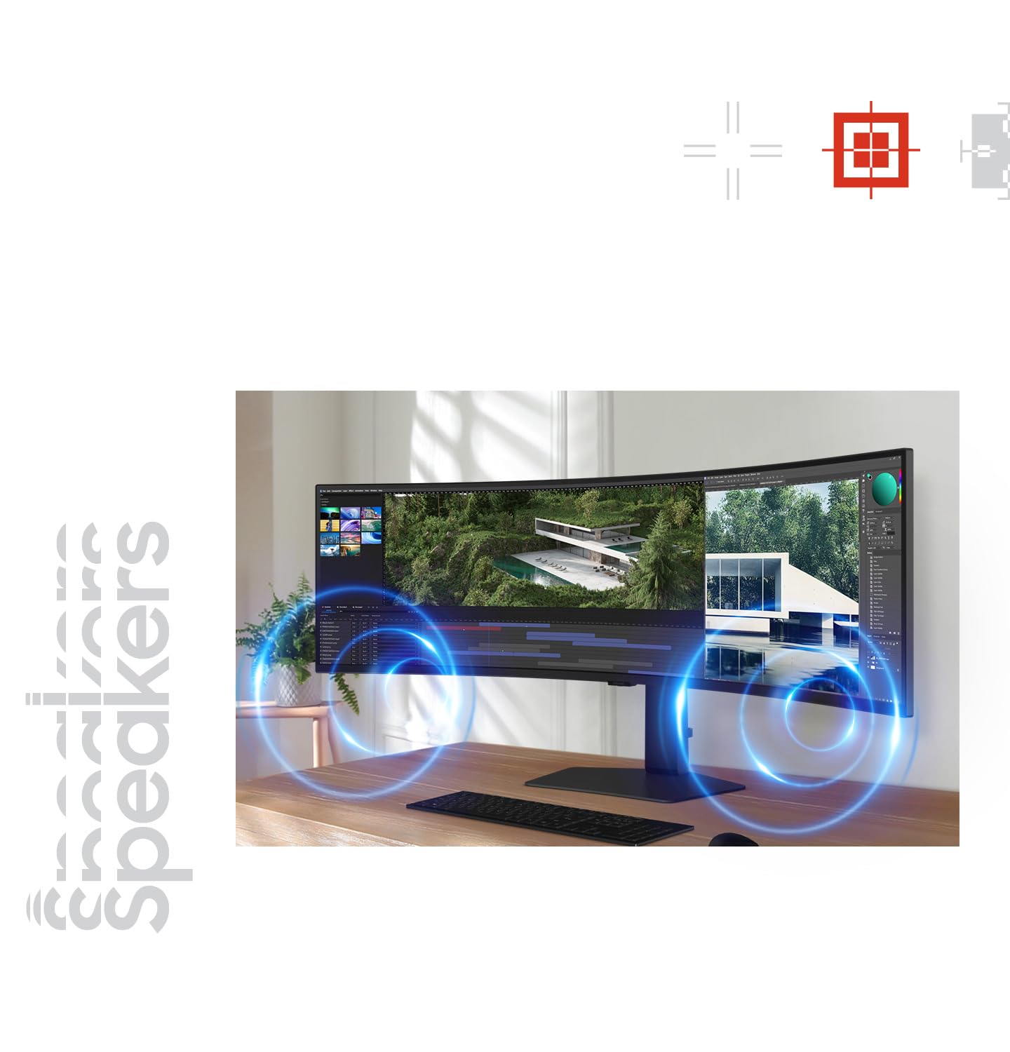 "Samsung S95UC écran plat de PC 124,5 cm (49"") 5120 x 1440 pixels Dual QHD LCD Noir"