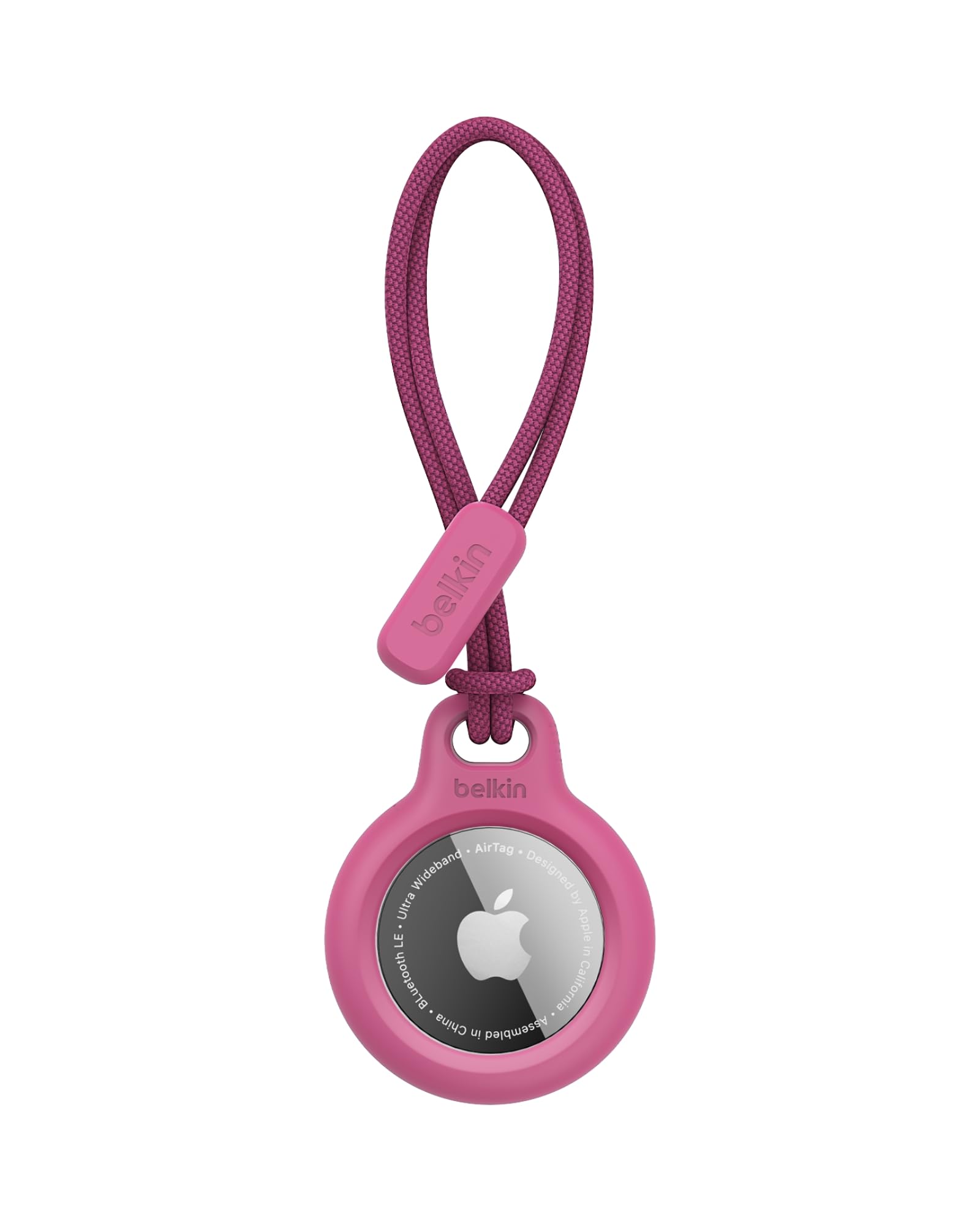 BELKIN Airtag Protection avec Cordon Rose