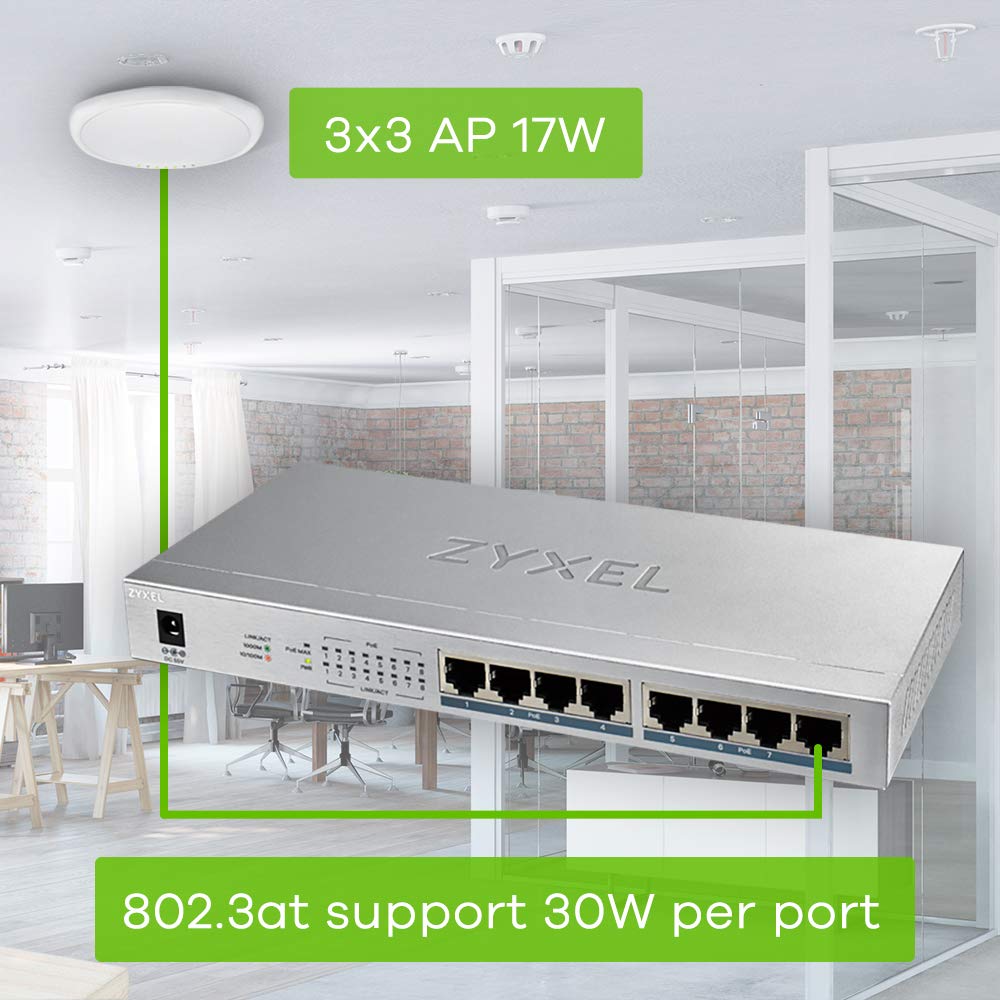 Zyxel GS1008-HP 8Port Dsktp Gigbit