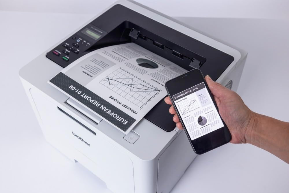 BROTHER HL-L5210DW Printer Mono B/W Duplex laser A4 1200x1200dpi 48ppm capacity 350 sheets USB 2.0 Gigabit LAN Wi-Fi NFC