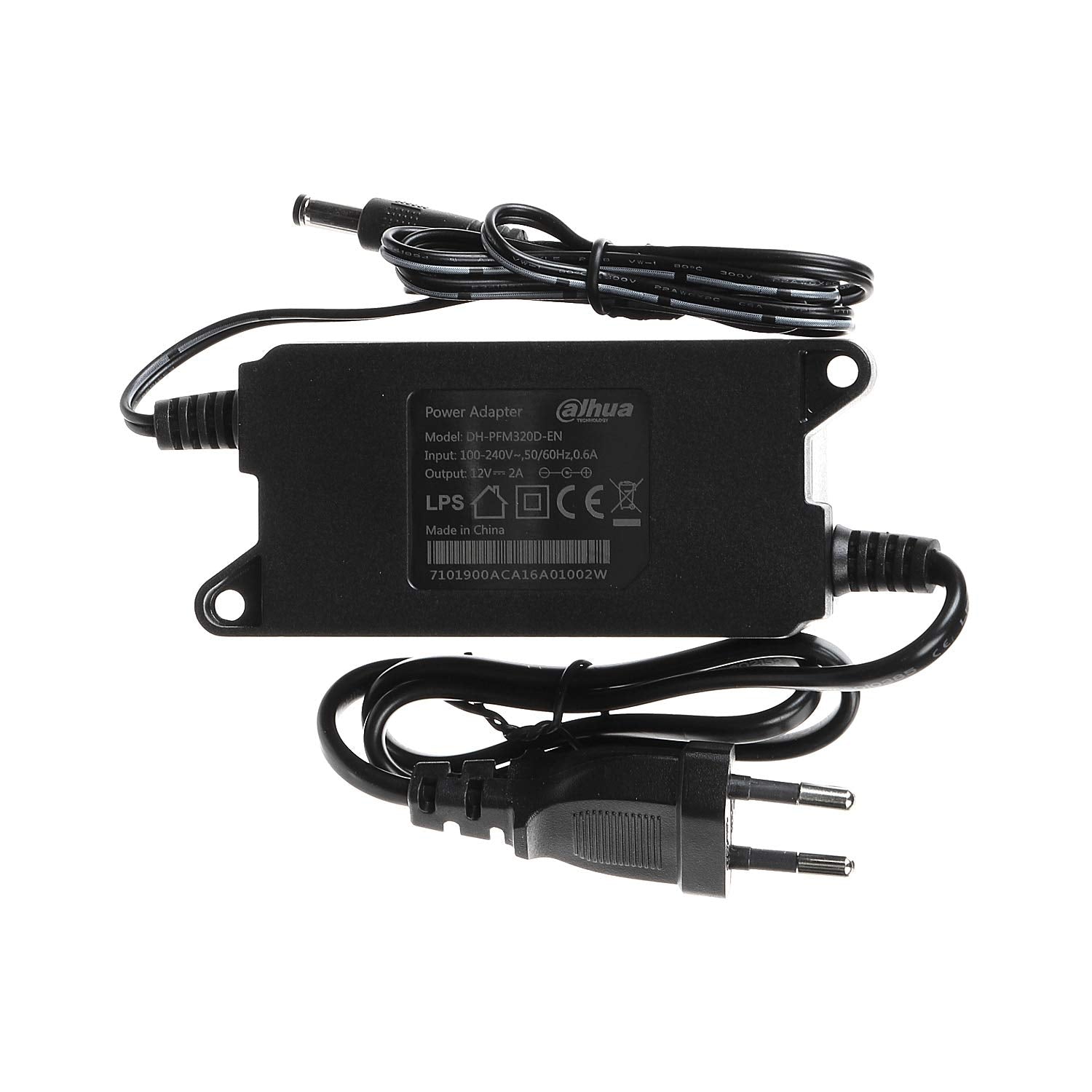 Dahua PFM320D-EN Adaptateur d'alimentation, DC 12V 2A, entrée AC 100–240V