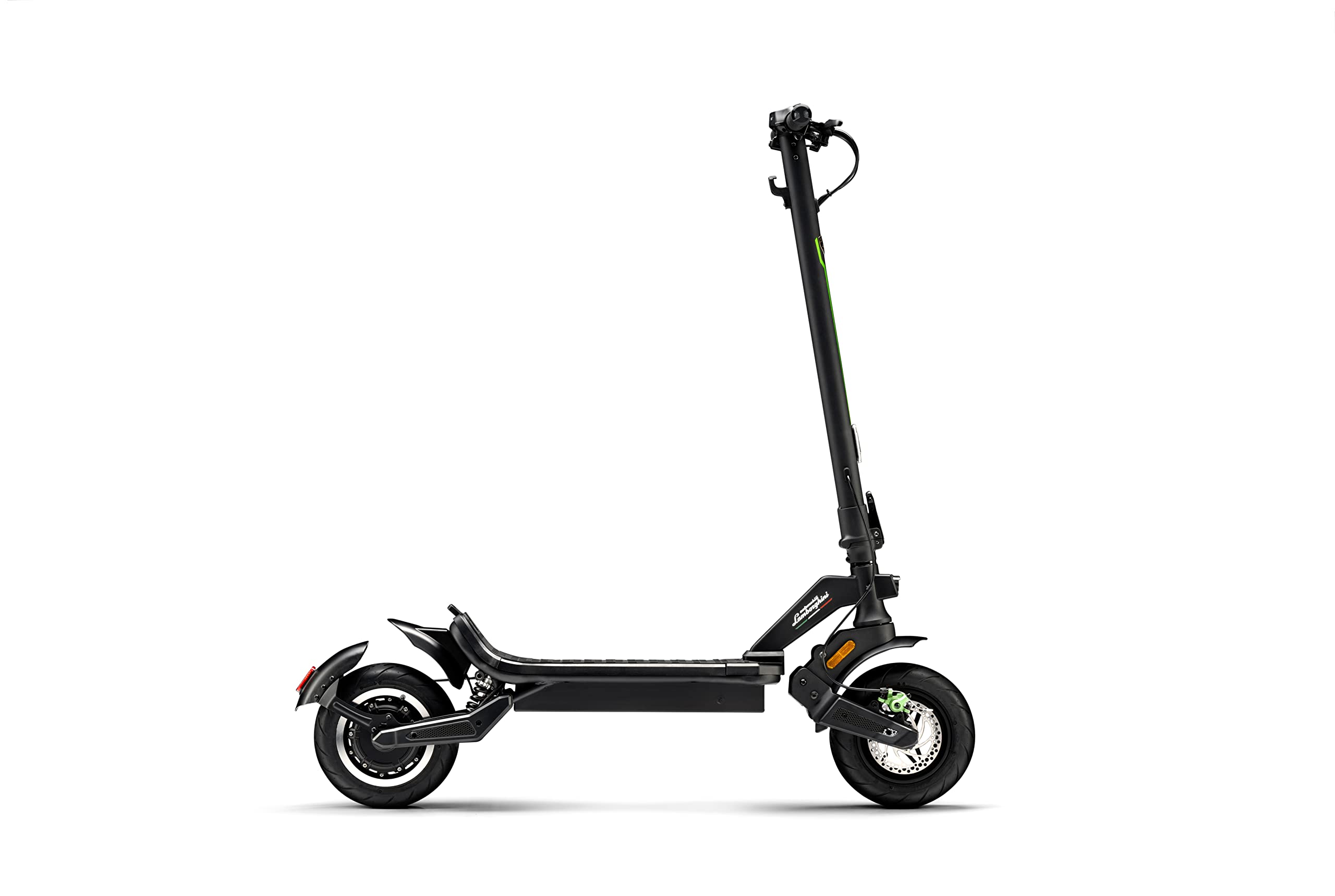 Trottinette Lamborghini Alext Verte avec clignotants - Cadre Acier et Aluminium