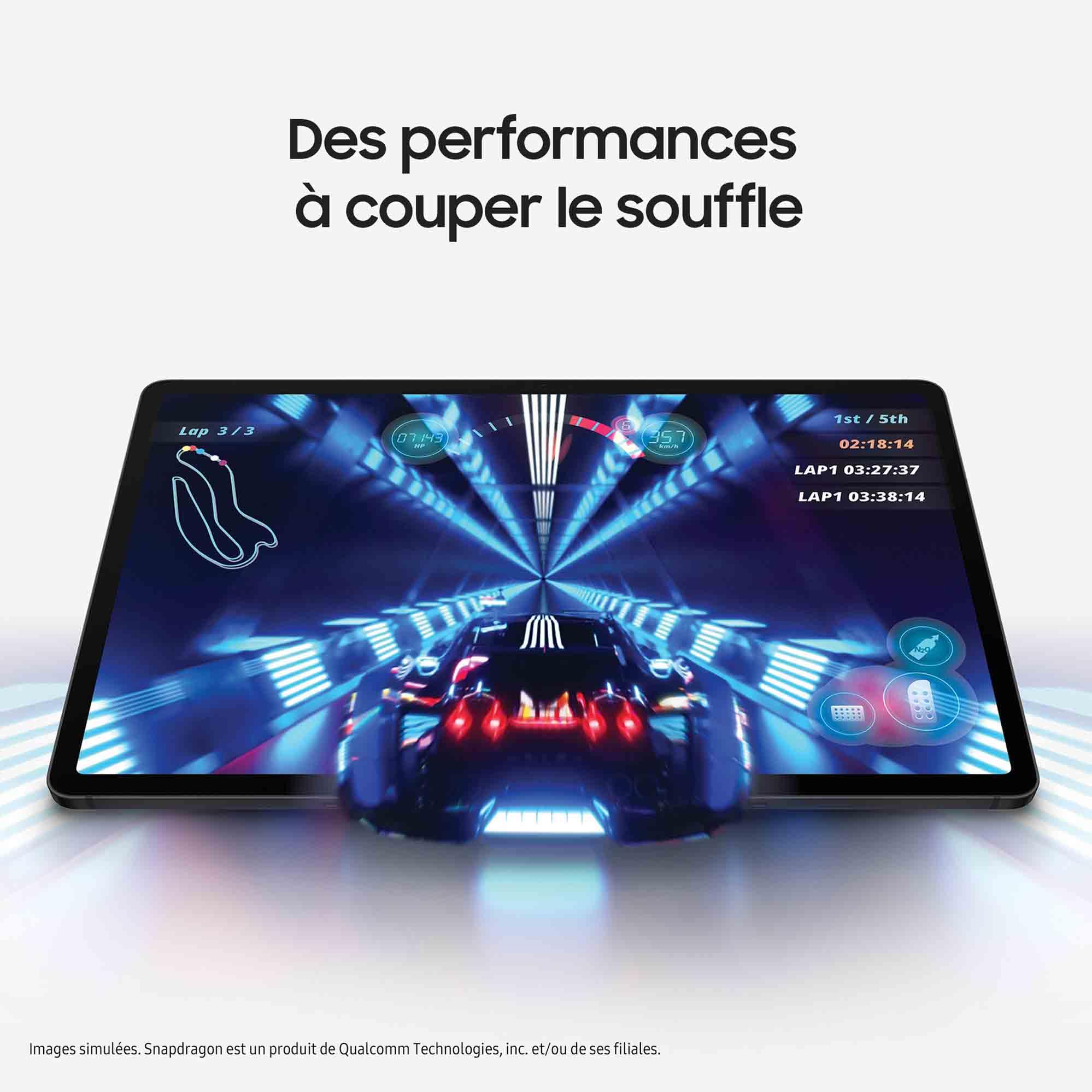 "Samsung Galaxy Tab S9 SM-X710N Snapdragon 128 Go 27,9 cm (11"") 8 Go Wi-Fi 6 (802.11ax) Android 13 Graphite"