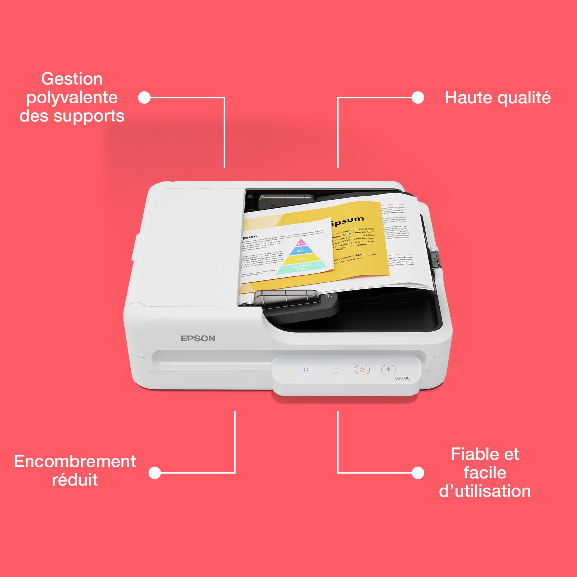 EPSON WorkForce DS-1730 Scanner 25ppm