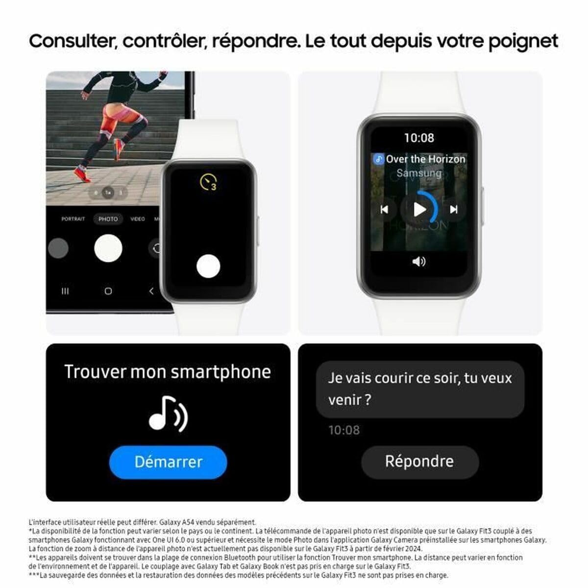 Galaxy Fit3 Argent