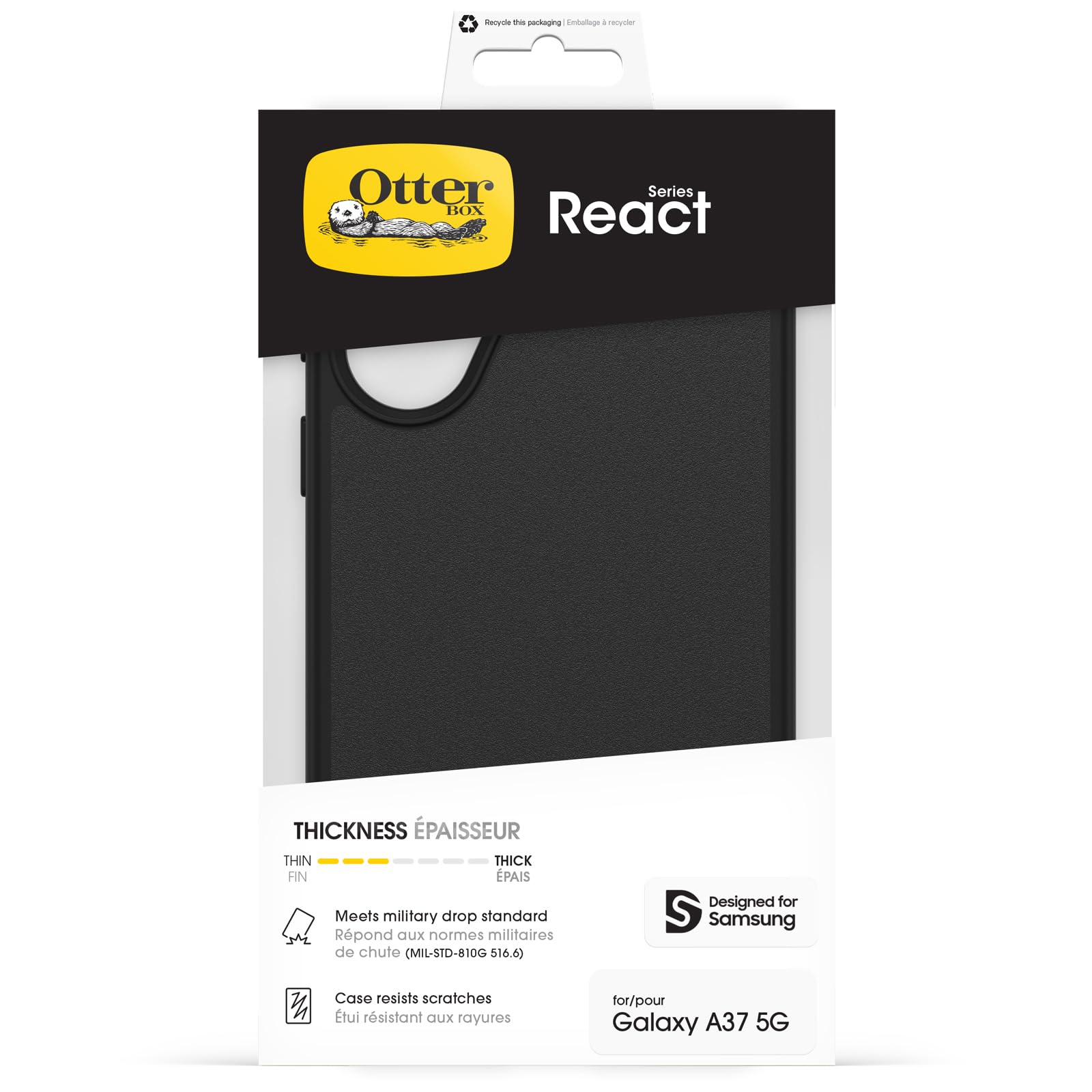 OtterBox React Samsung A37 5G - black