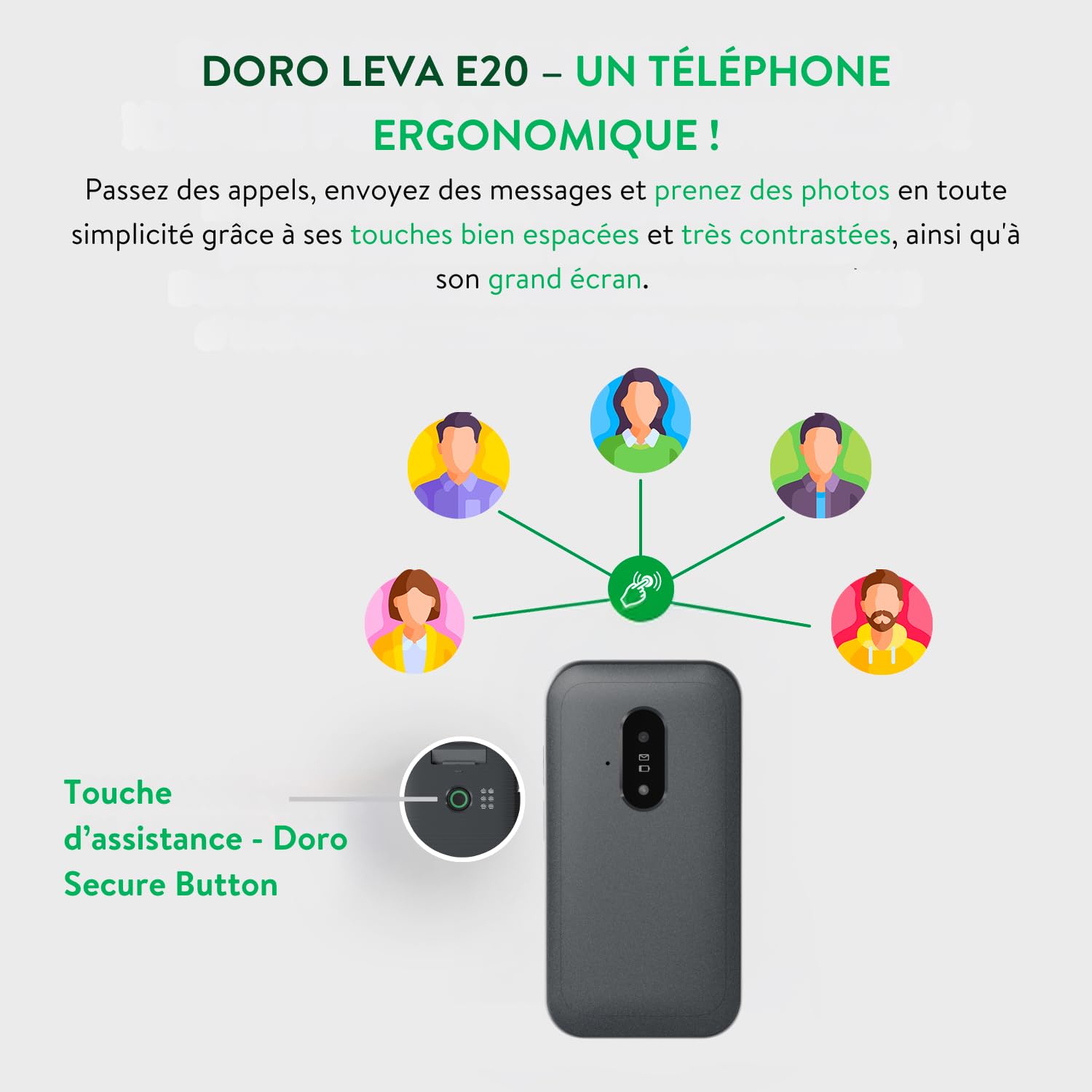 Doro Leva E20 GRAPHITE/GRAPHITE