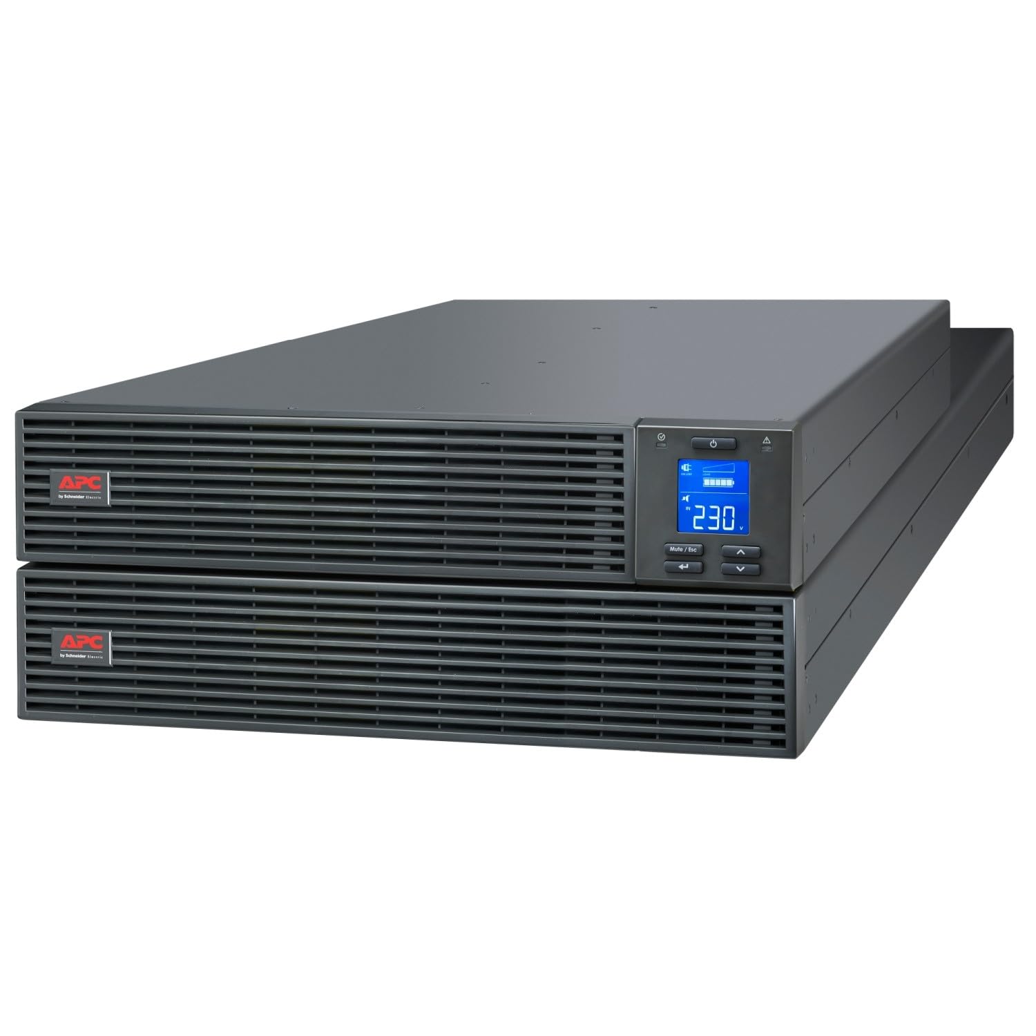 APC Easy UPS SRV UPS rack-mountable AC 230V 5000Watt 5000VA RS-232 USB output connectors 1 4U Black