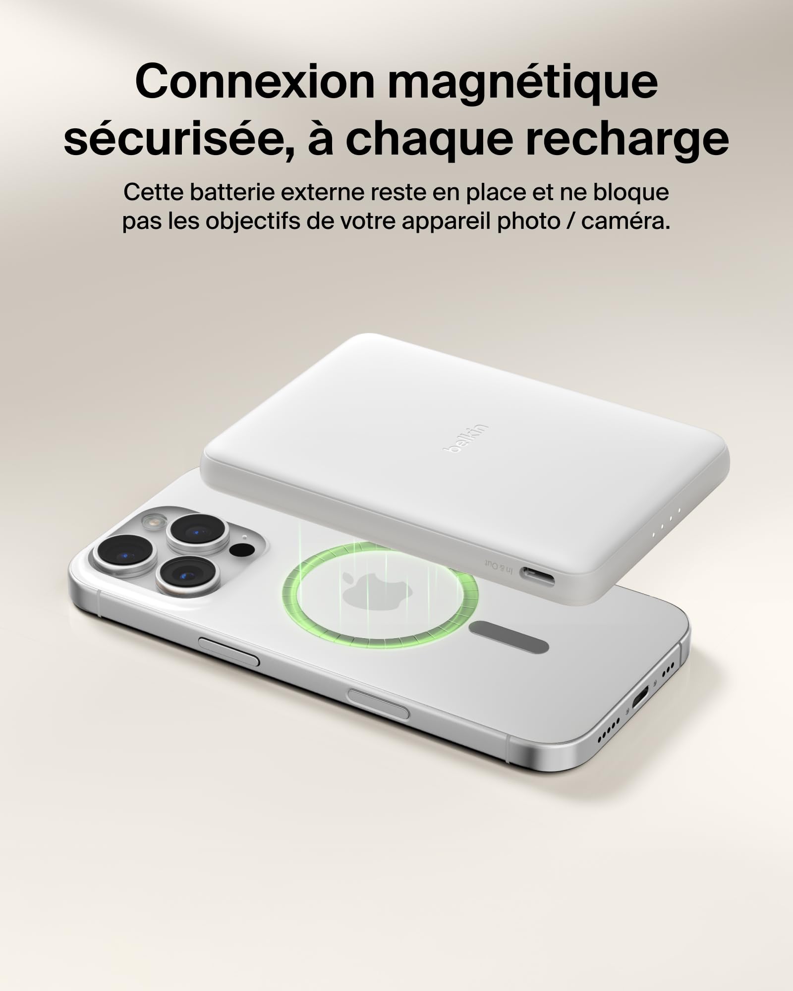 BELKIN BoostCharge Slim 5k Magnetic 7.5w White