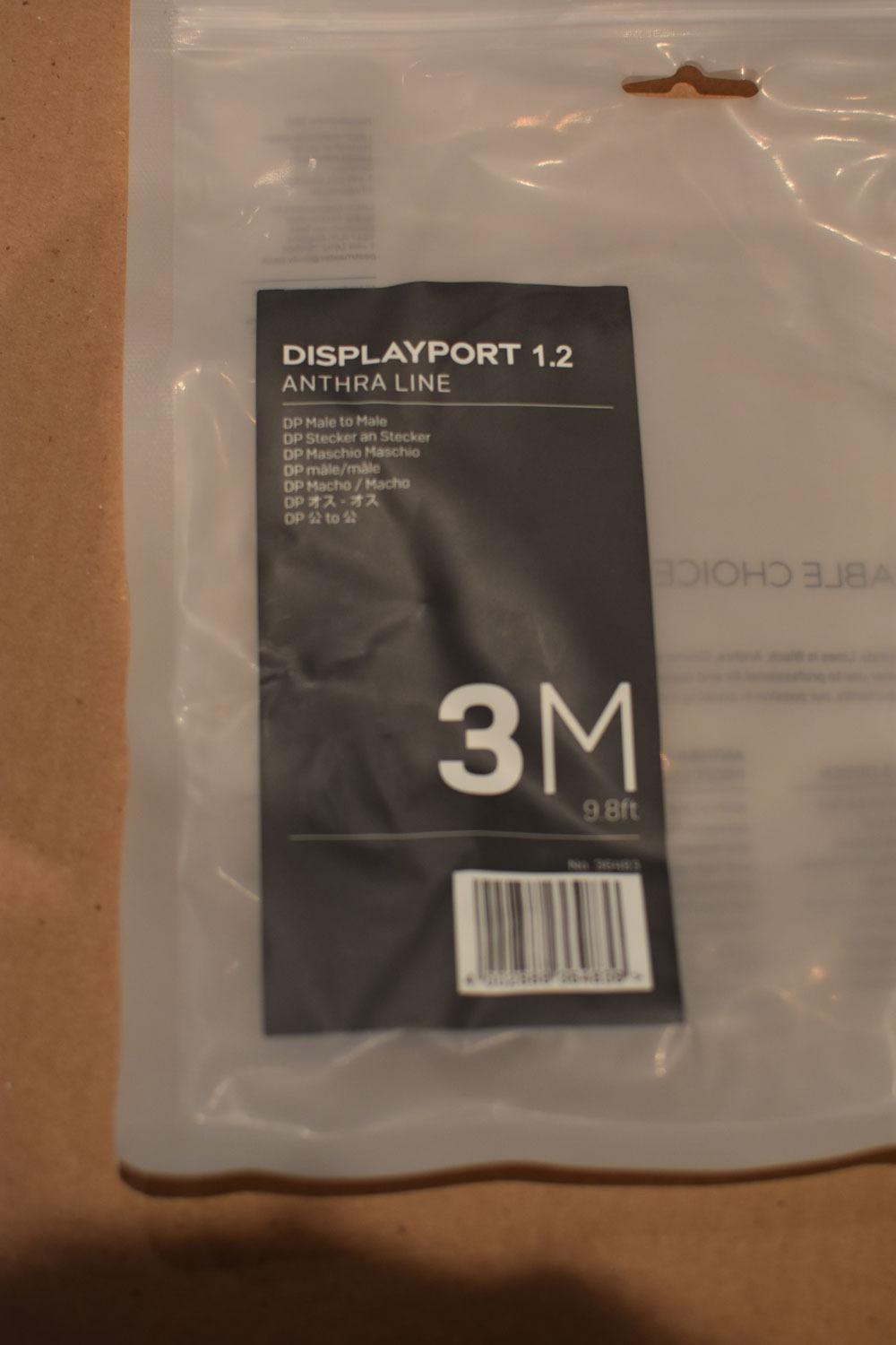 LINDY Câble DisplayPort 1.2 Anthra Line 3m