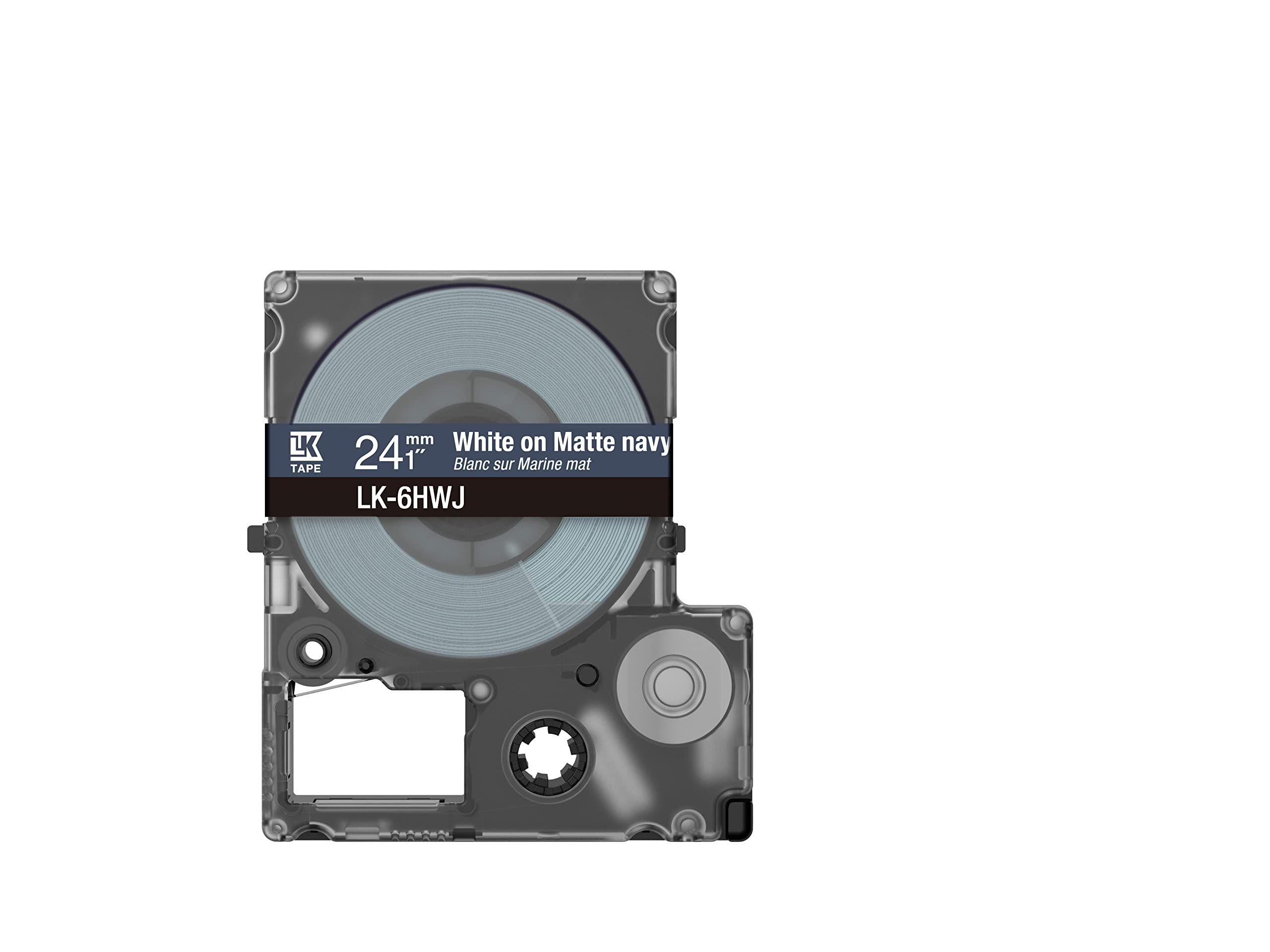EPSON Matte Tape Navy/White 24mm 8m LK-6HWJ